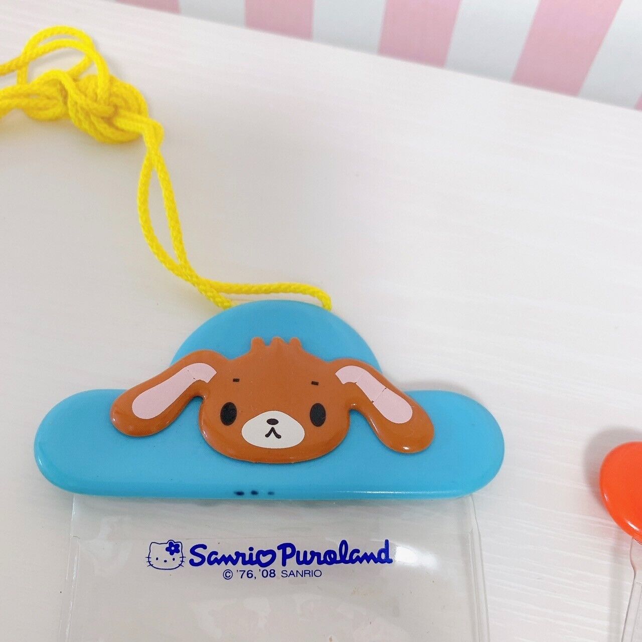 Sanrio Sugar Bunnies Kurousa Usahana Puroland Pass Case Rabbit 2 Set Orange Rare