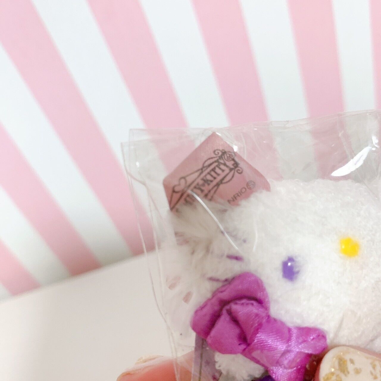 Sanrio Charmmy Charmy Kitty Strap Hokkaido Limited Lavender Purple Ribbon Rare