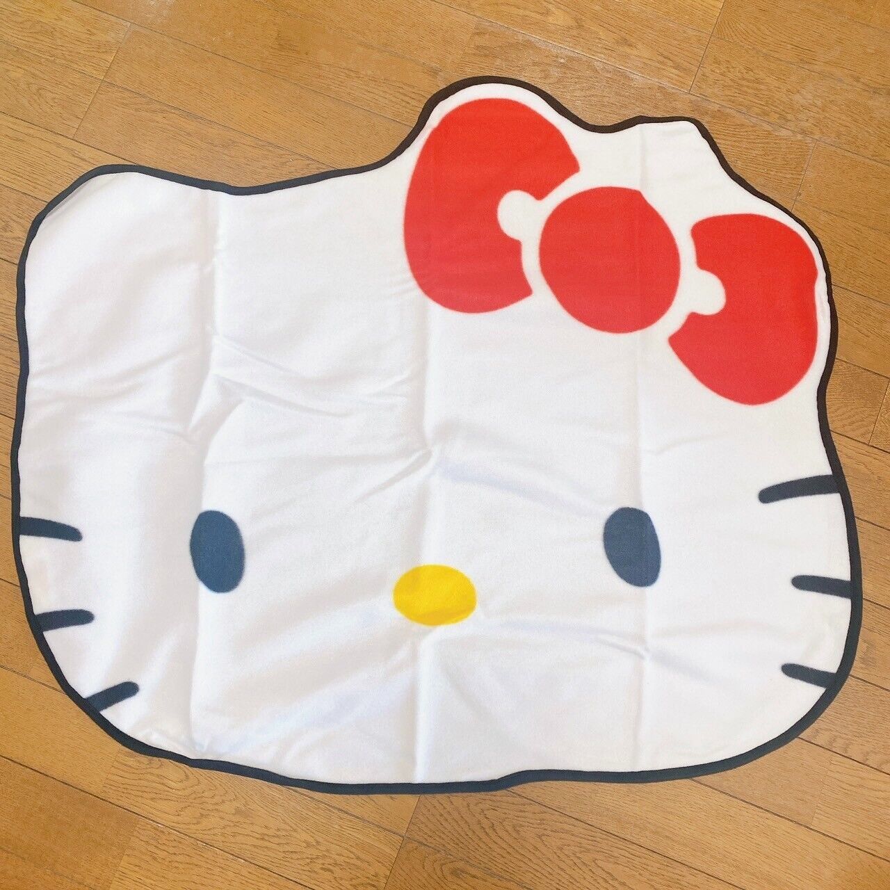 Sanrio Hello Kitty Blanket Rad Big Face Warm Polyester Character Kawaii Rare