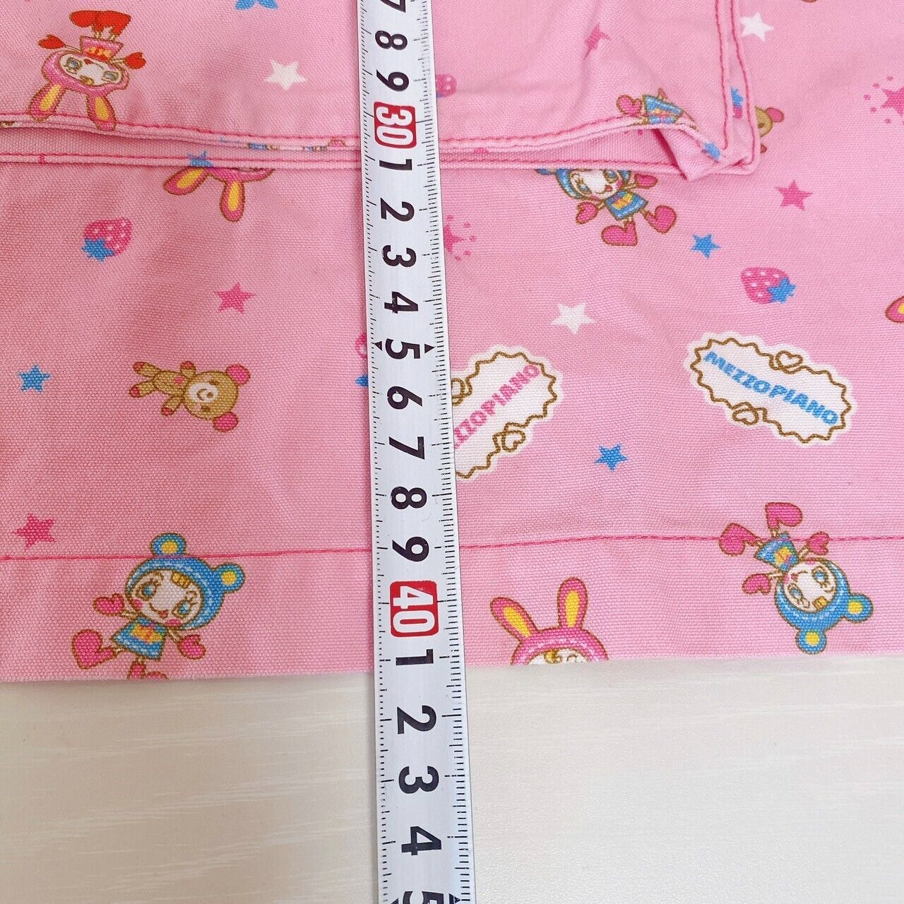 Mezzo Piano Apron 130 Pink Cherry Strawberry Berrie Chan Kids Kawaii Character