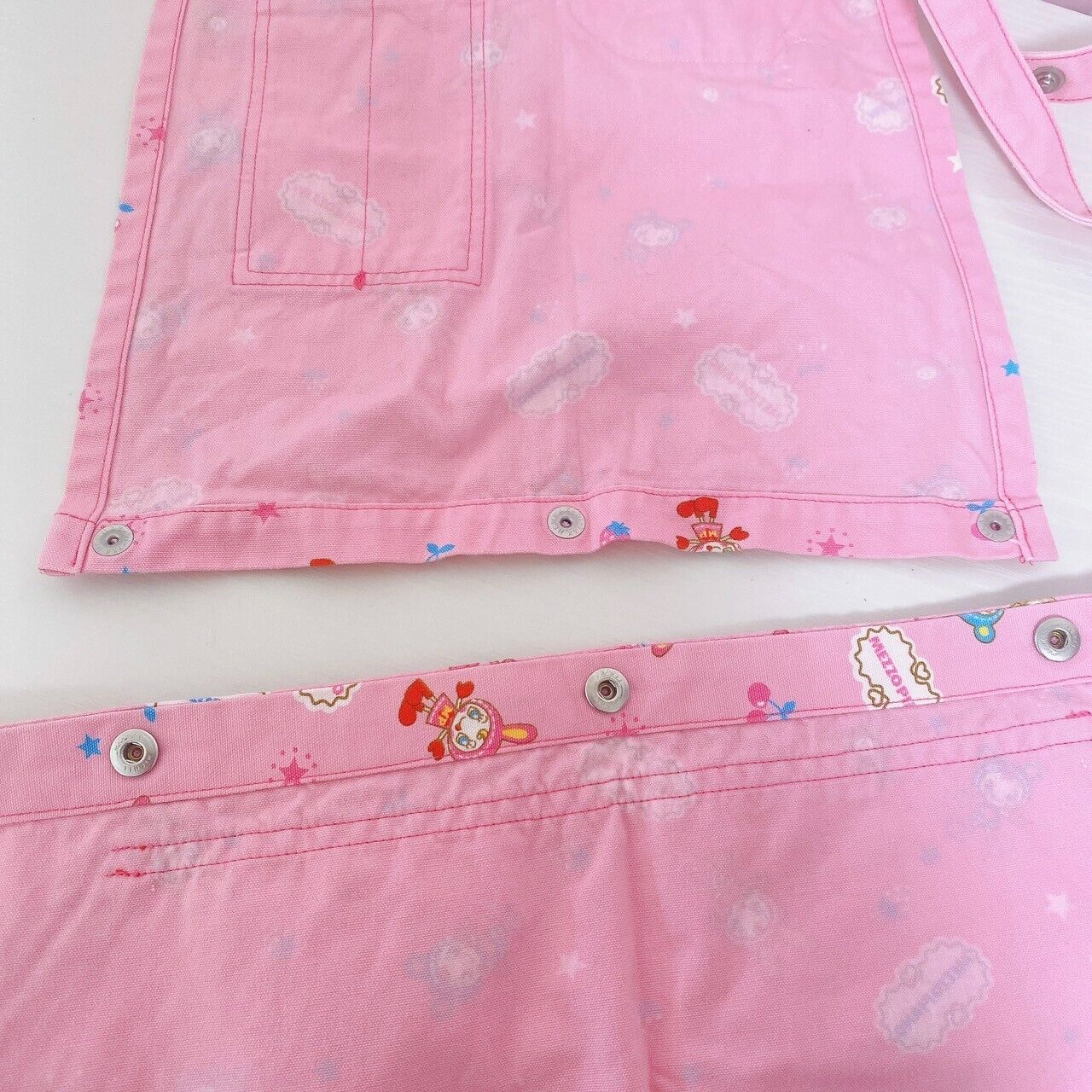 Mezzo Piano Apron 130 Pink Cherry Strawberry Berrie Chan Kids Kawaii Character