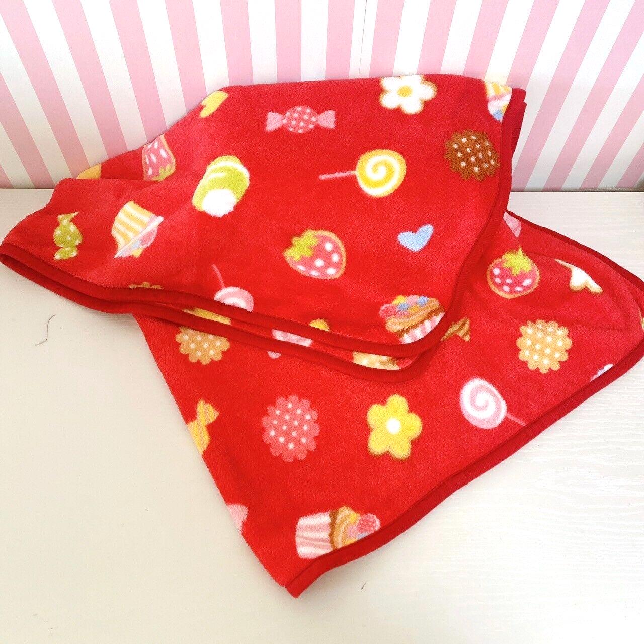 Mother Garden Mothergarden Strawberry Red Blanket Sweets Polyester Kawaii Rare