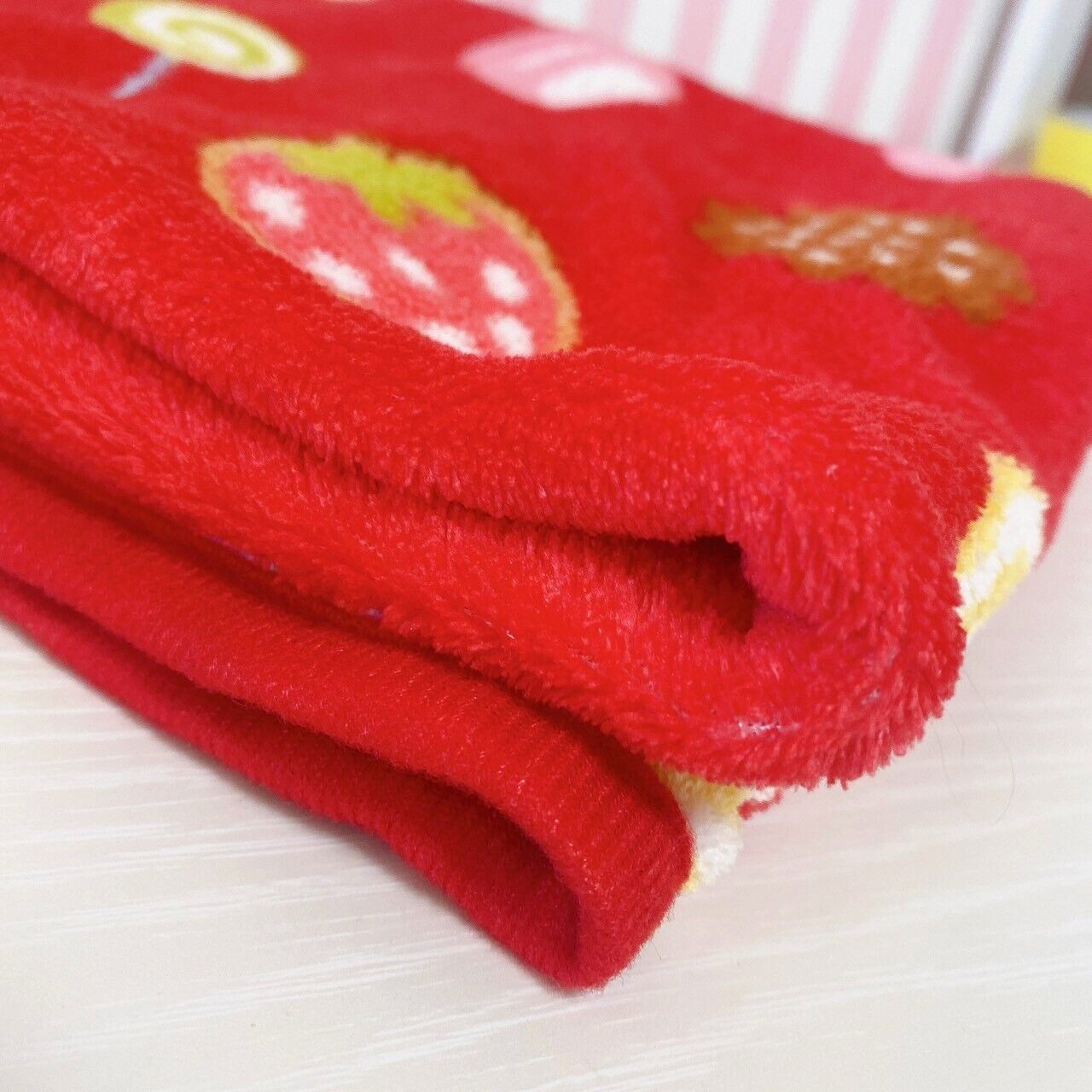 Mother Garden Mothergarden Strawberry Red Blanket Sweets Polyester Kawaii Rare