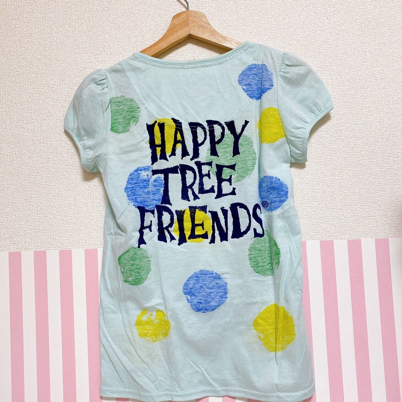 Happy Tree Friends HTF T-shirt Cuddles Light Blue Clothing Short Sleeve Size M