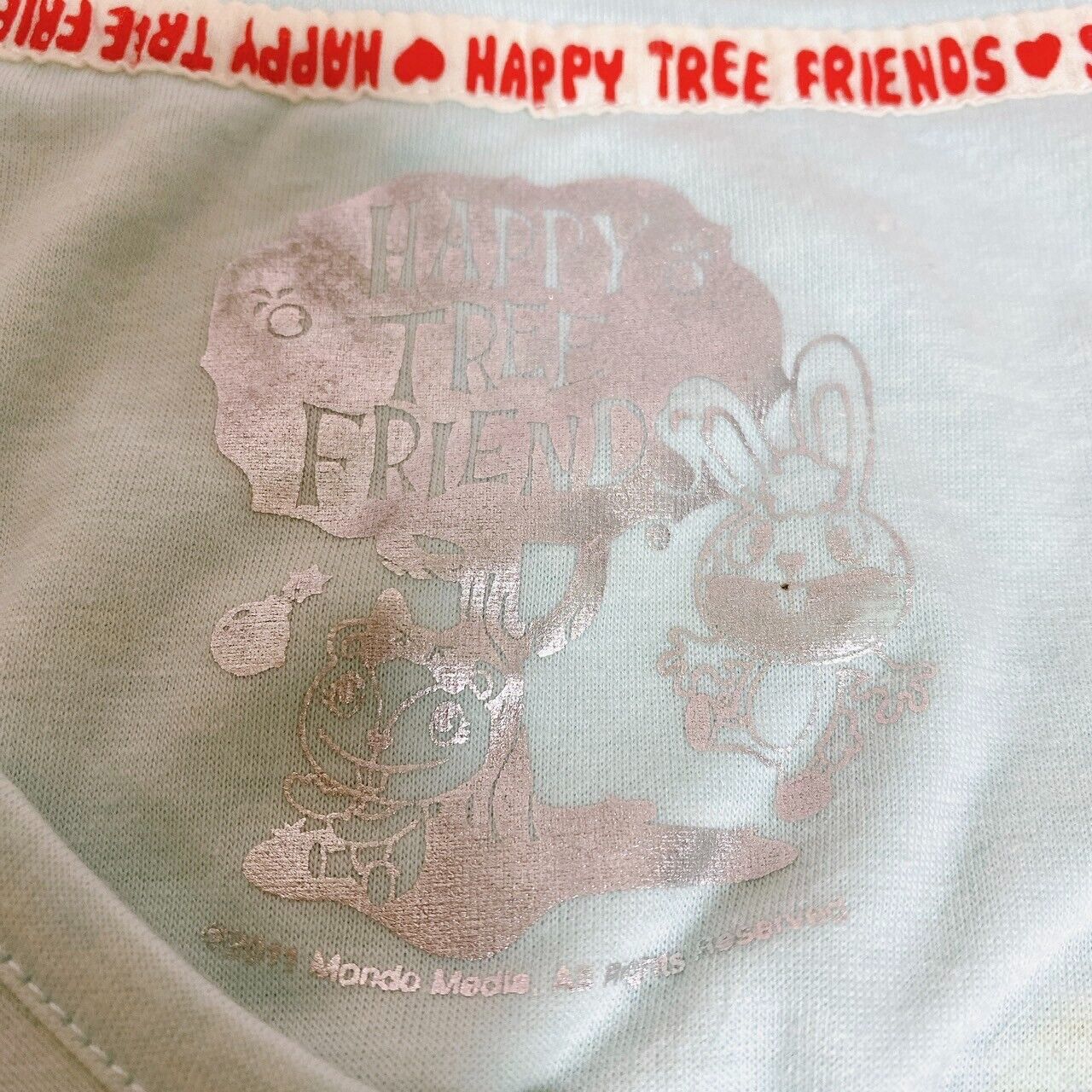 Happy Tree Friends HTF T-shirt Cuddles Light Blue Clothing Short Sleeve Size M