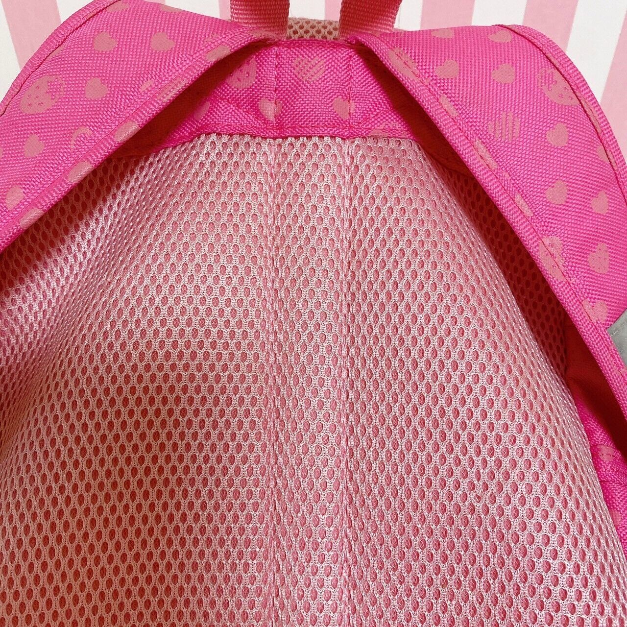 Mother Garden Rucksack Backpack School Bag Pink Ribbon Lovely Strawberry Girl