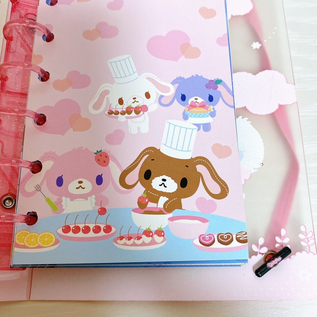 Sanrio Sugar Bunnies Stickers Book 16 Sheets Stationery Kawaii Characters Rare