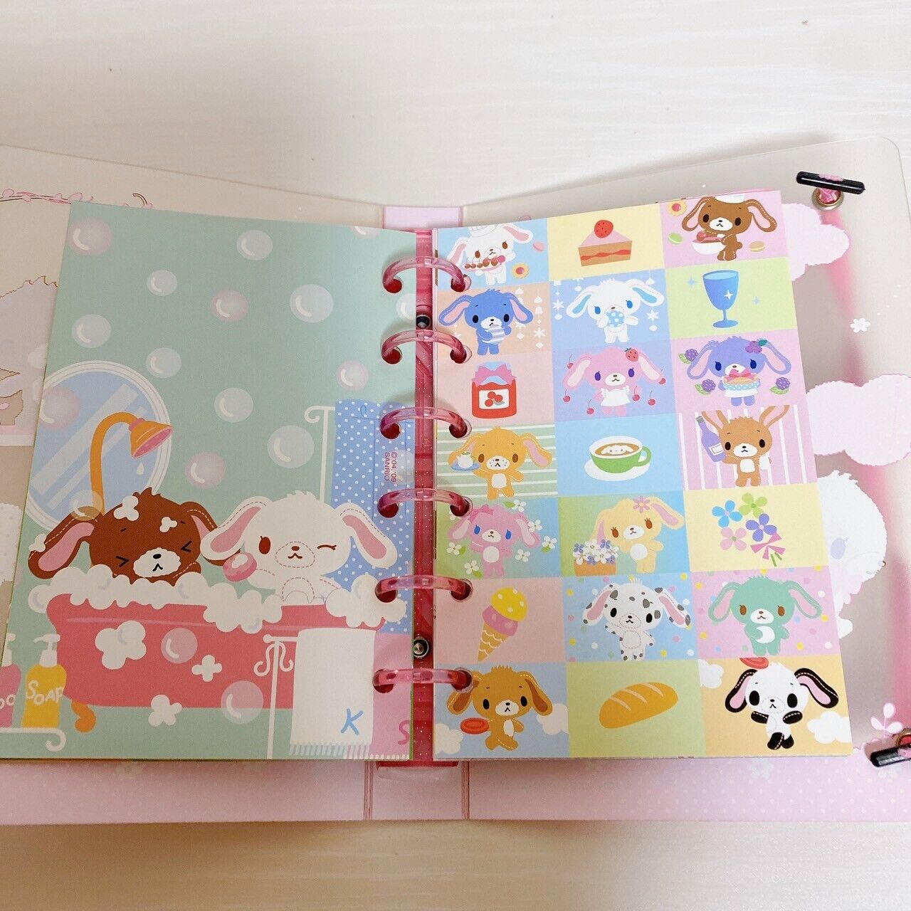 Sanrio Sugar Bunnies Stickers Book 16 Sheets Stationery Kawaii Characters Rare