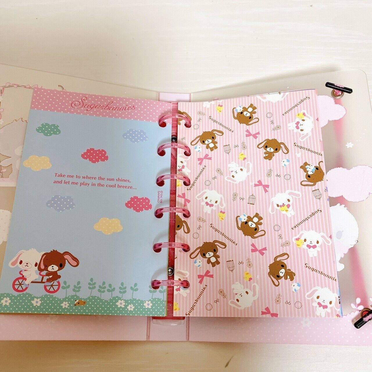 Sanrio Sugar Bunnies Stickers Book 16 Sheets Stationery Kawaii Characters Rare