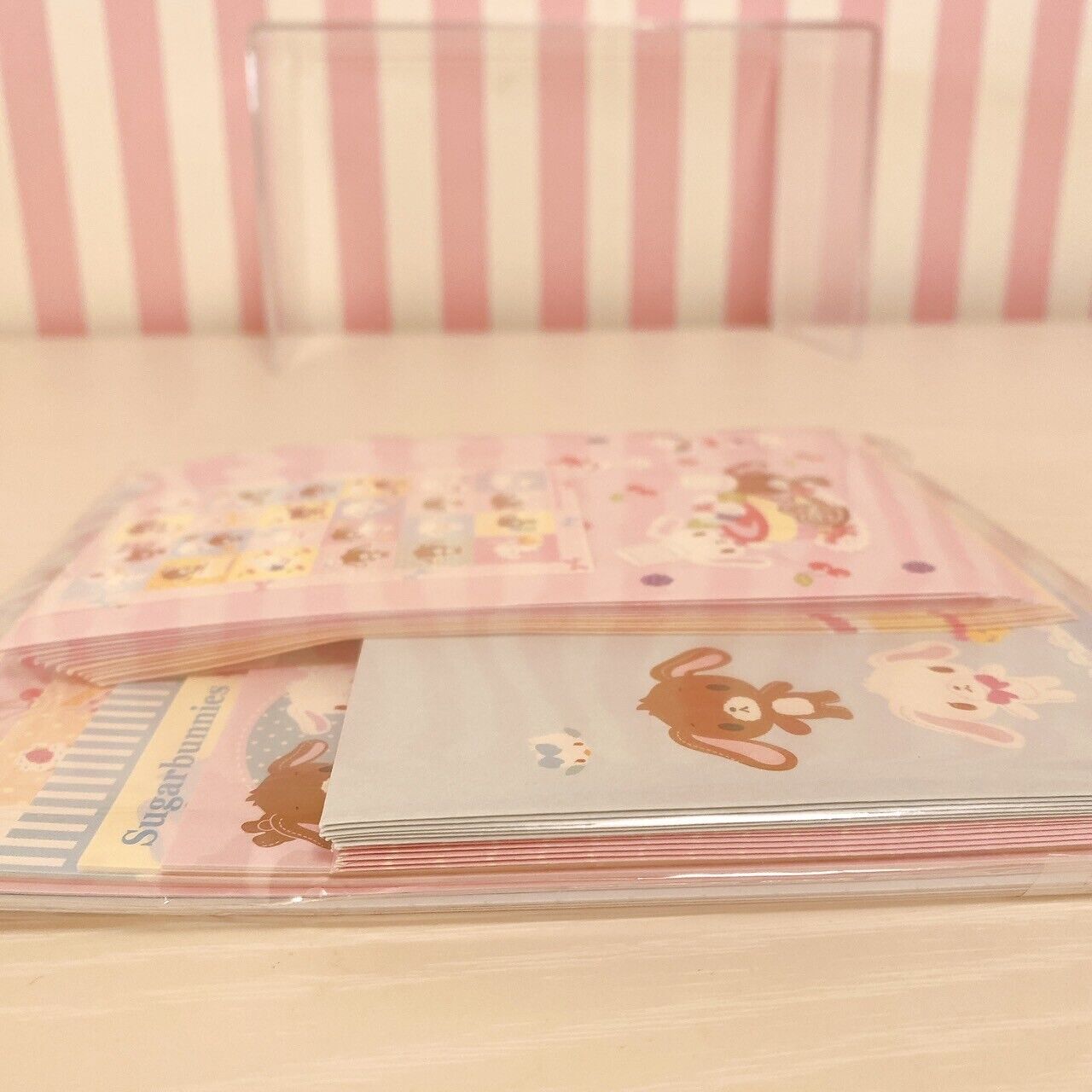 Sanrio Sugar Bunnies Letter Set Stationery Shirousa Kurousa Sweets Cake Rabbit