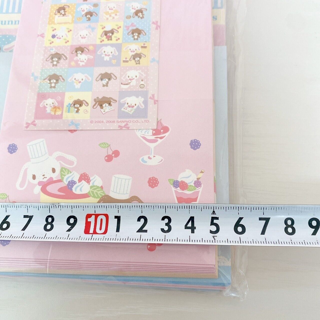 Sanrio Sugar Bunnies Letter Set Stationery Shirousa Kurousa Sweets Cake Rabbit