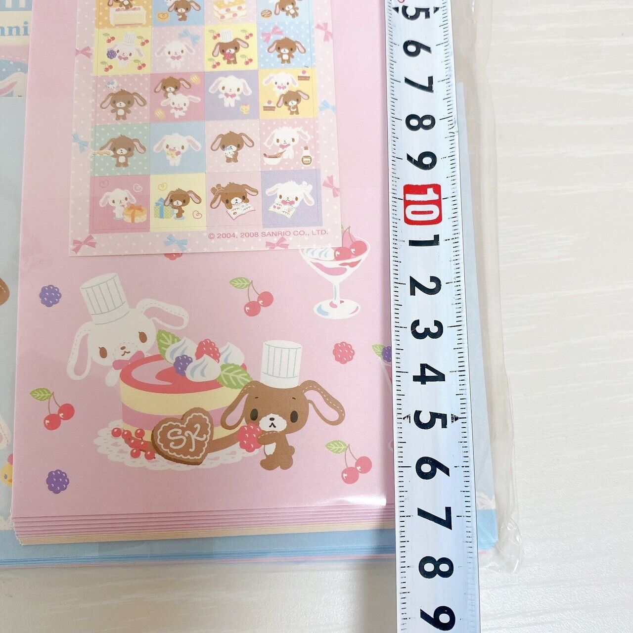 Sanrio Sugar Bunnies Letter Set Stationery Shirousa Kurousa Sweets Cake Rabbit