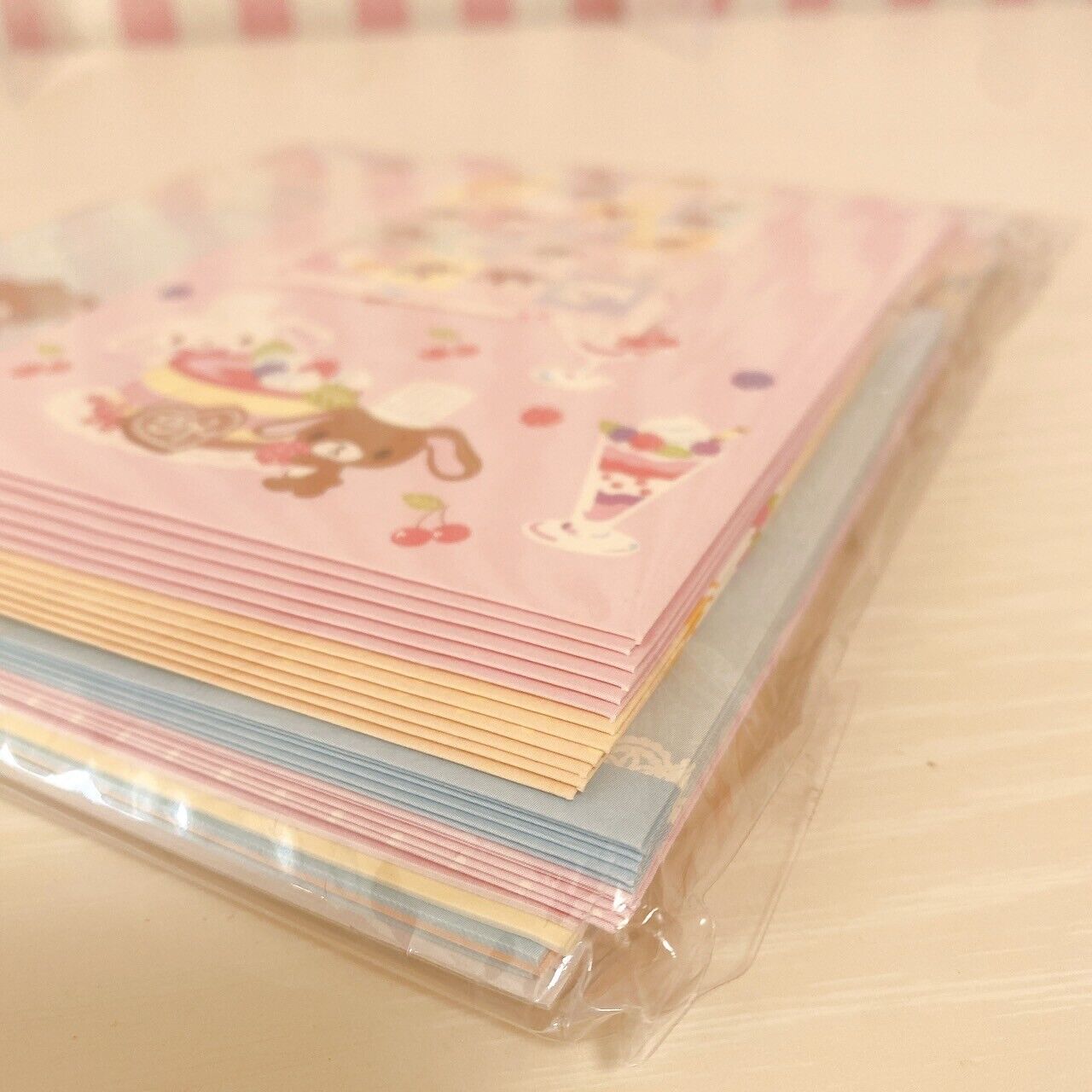 Sanrio Sugar Bunnies Letter Set Stationery Shirousa Kurousa Sweets Cake Rabbit