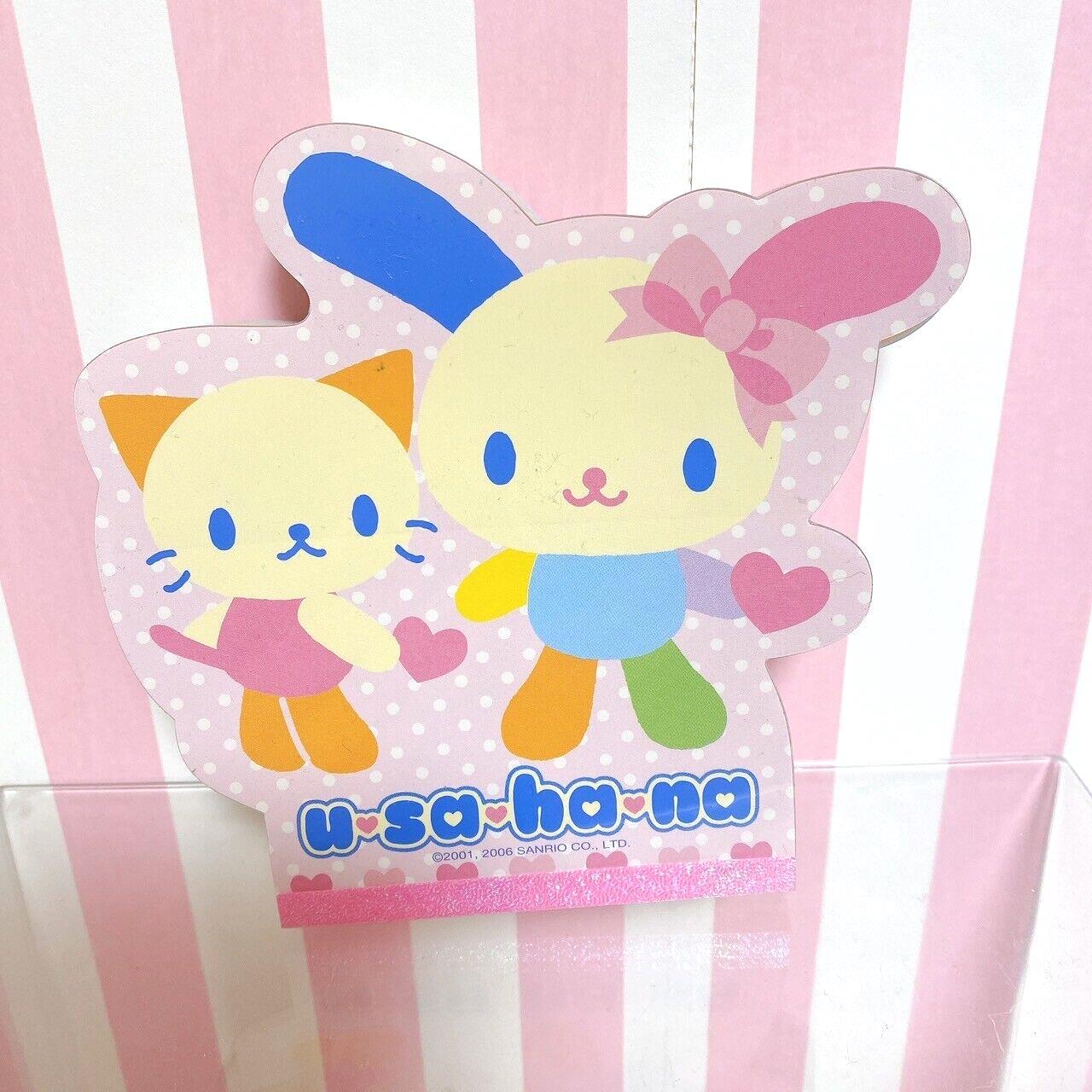 Sanrio Usahana Memo Pad Notepad Stationery Rabbit Animals Kawaii Character Rare