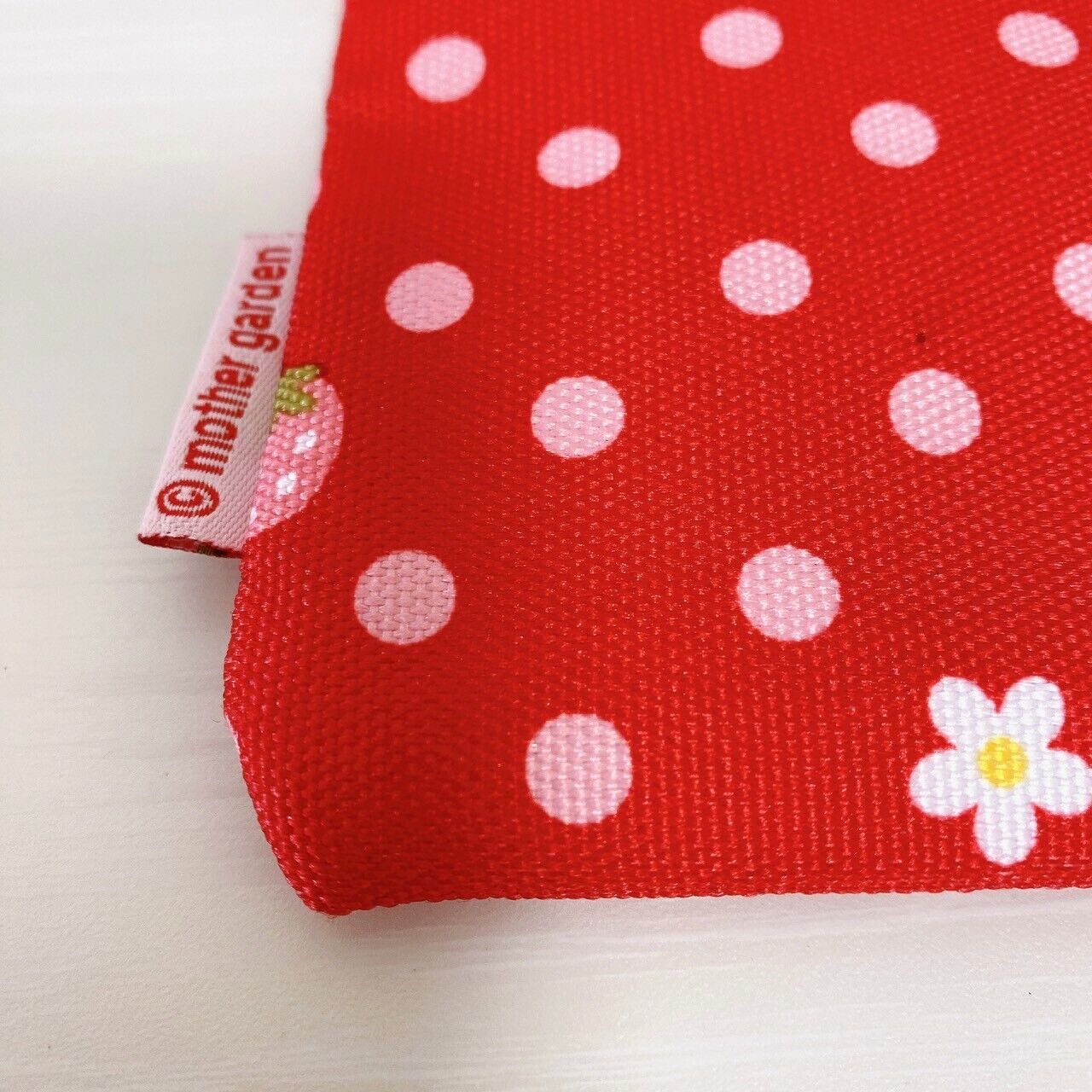 Mother Garden Strawberry Pencil Case Pouch Red Dot Plaid Cute Flower Kawaii Rare