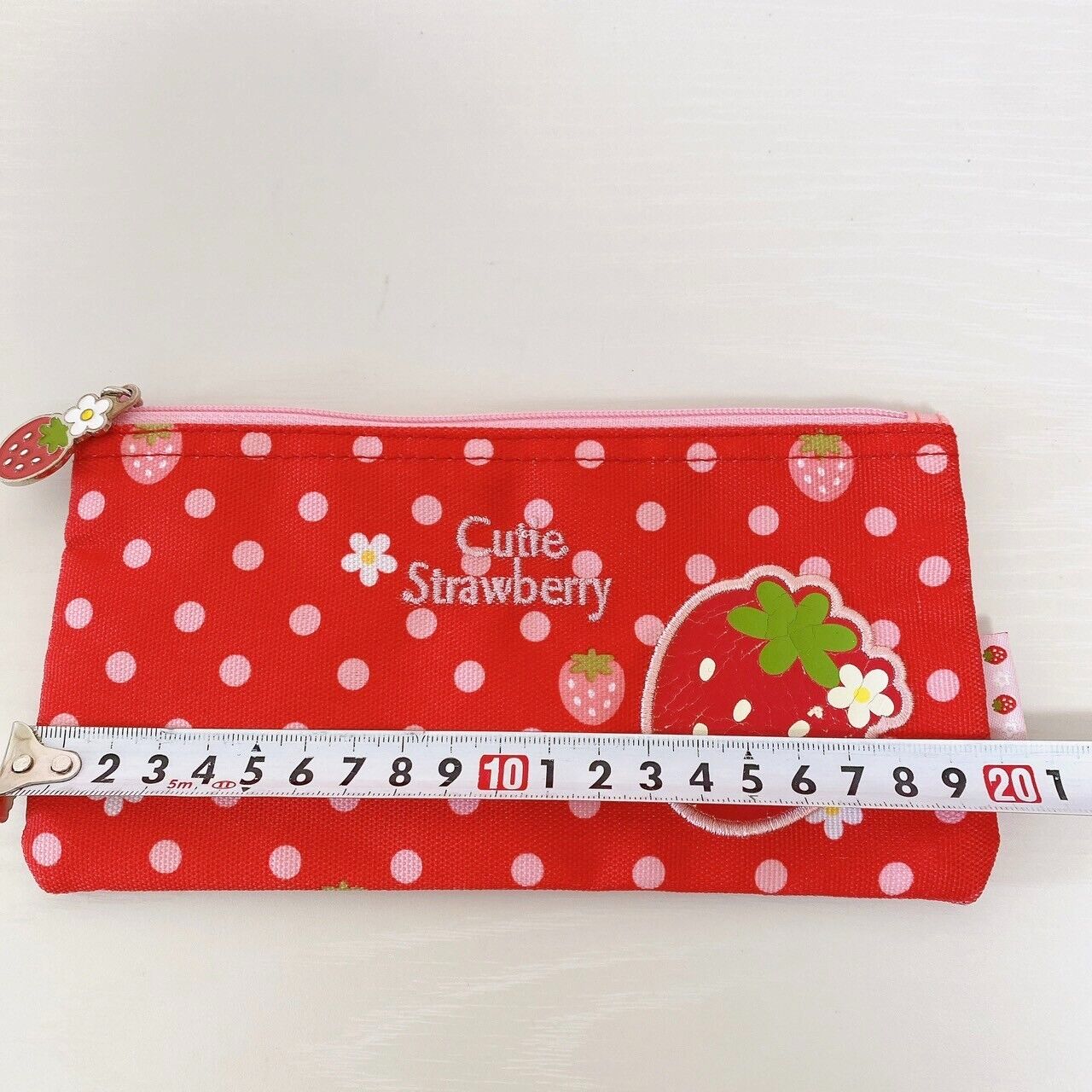 Mother Garden Strawberry Pencil Case Pouch Red Dot Plaid Cute Flower Kawaii Rare