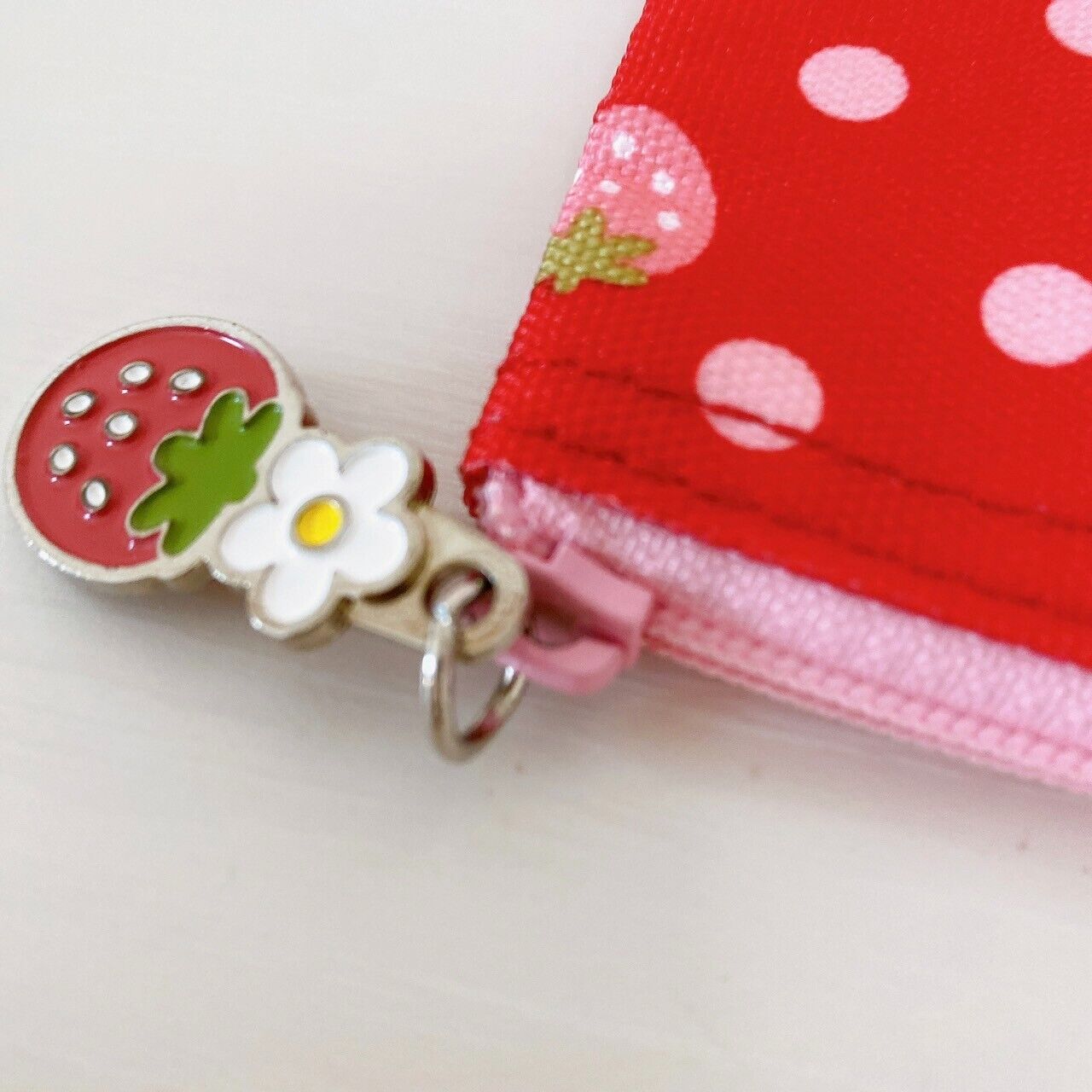 Mother Garden Strawberry Pencil Case Pouch Red Dot Plaid Cute Flower Kawaii Rare