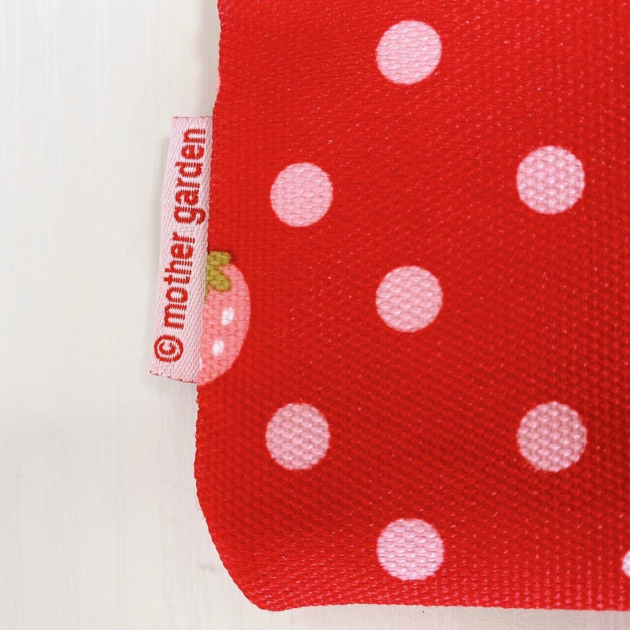 Mother Garden Strawberry Pencil Case Pouch Red Dot Plaid Cute Flower Kawaii Rare