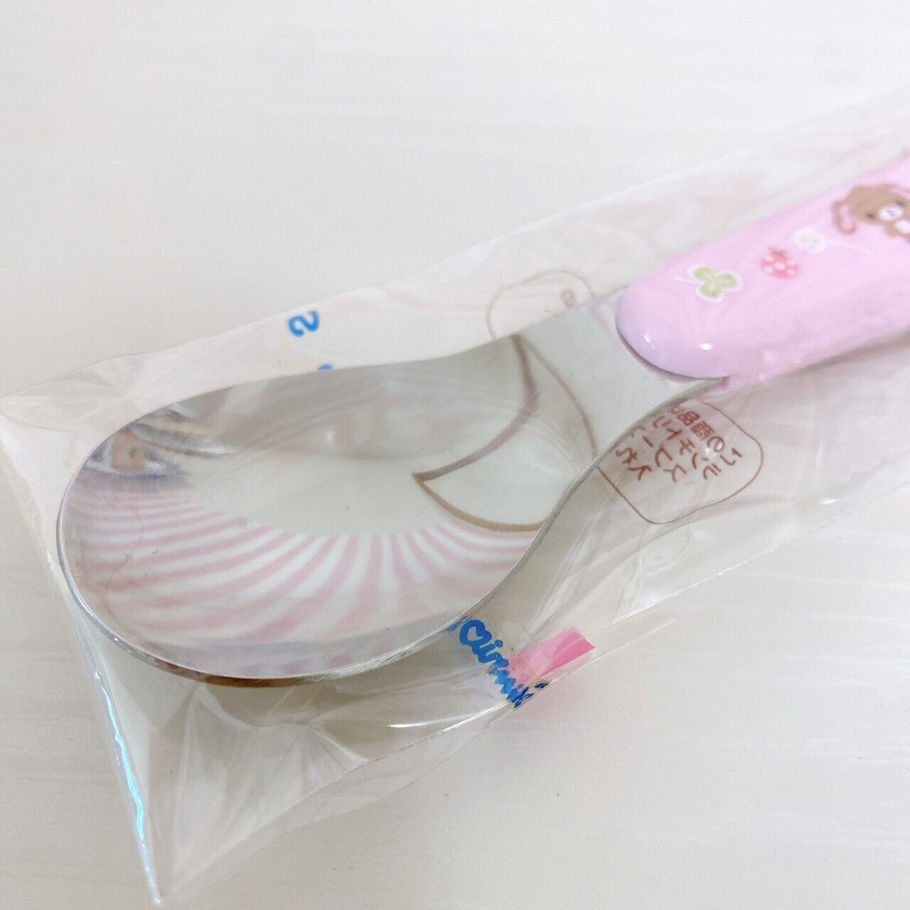 Sanrio Sugar Bunnies Spoon Case Set 2 Shirousa Kurousa Pink Clover Kawaii Rare