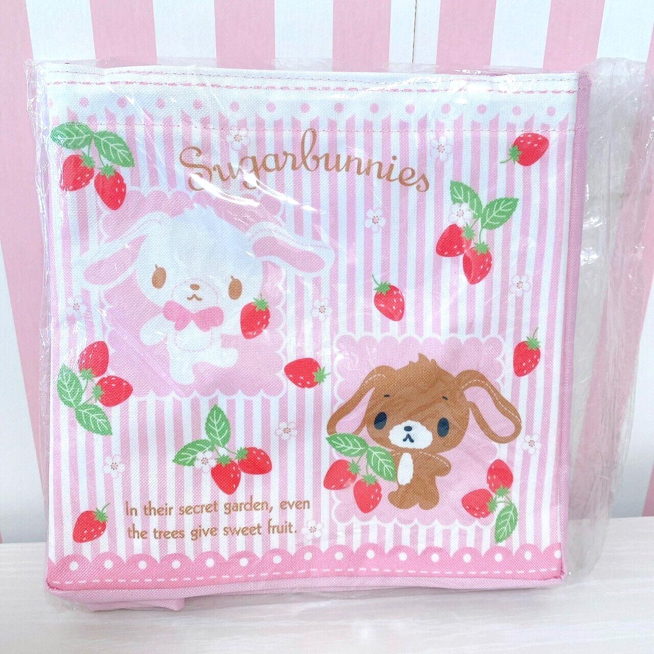 Sanrio Sugarbunnies Tote Bag Pink Strawberry Character Kawaii Bunnies Shiro Kuro