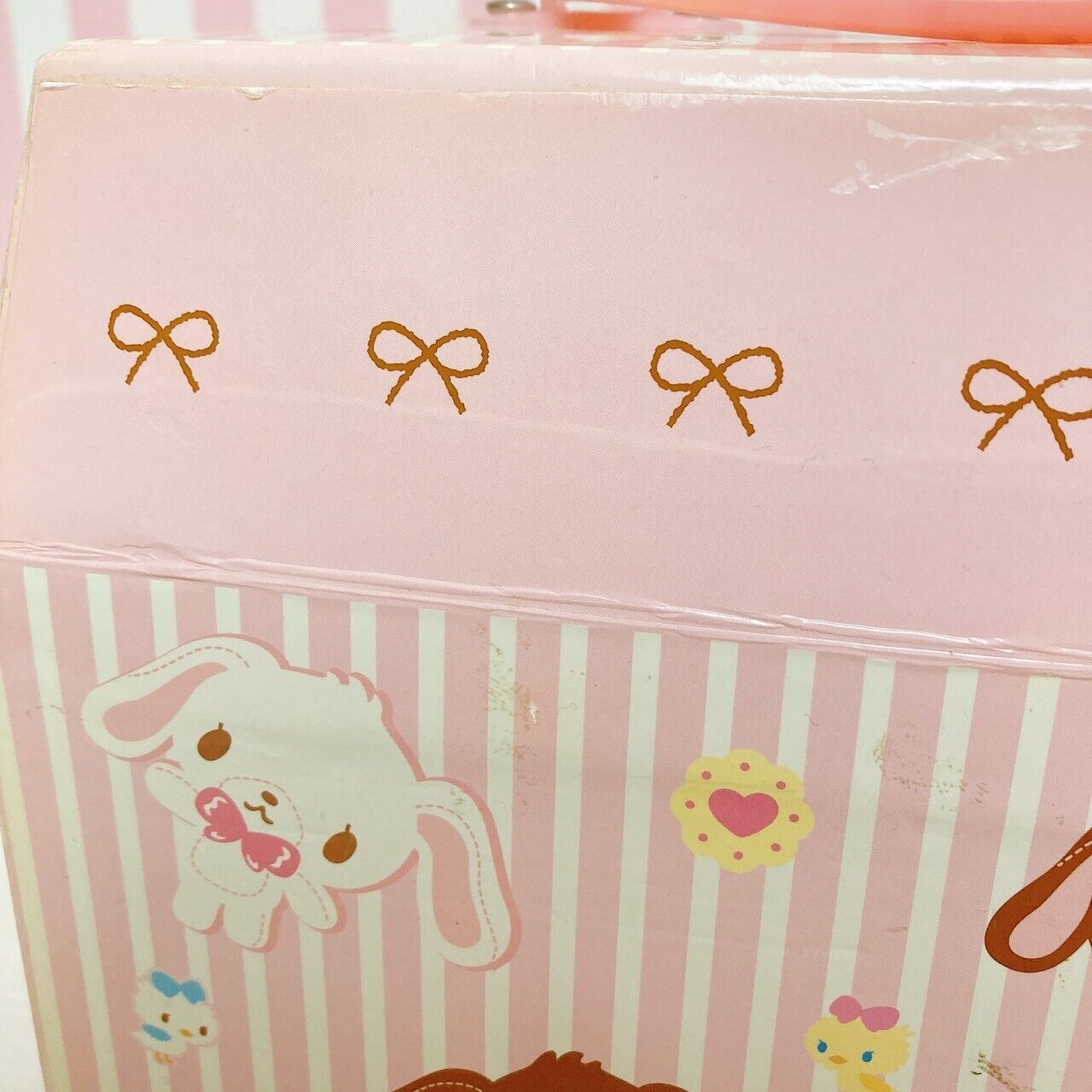 Sanrio Sugarbunnies Bunnies Box Case Paper Shirousa Kurousa Ribbon Pink Sweets