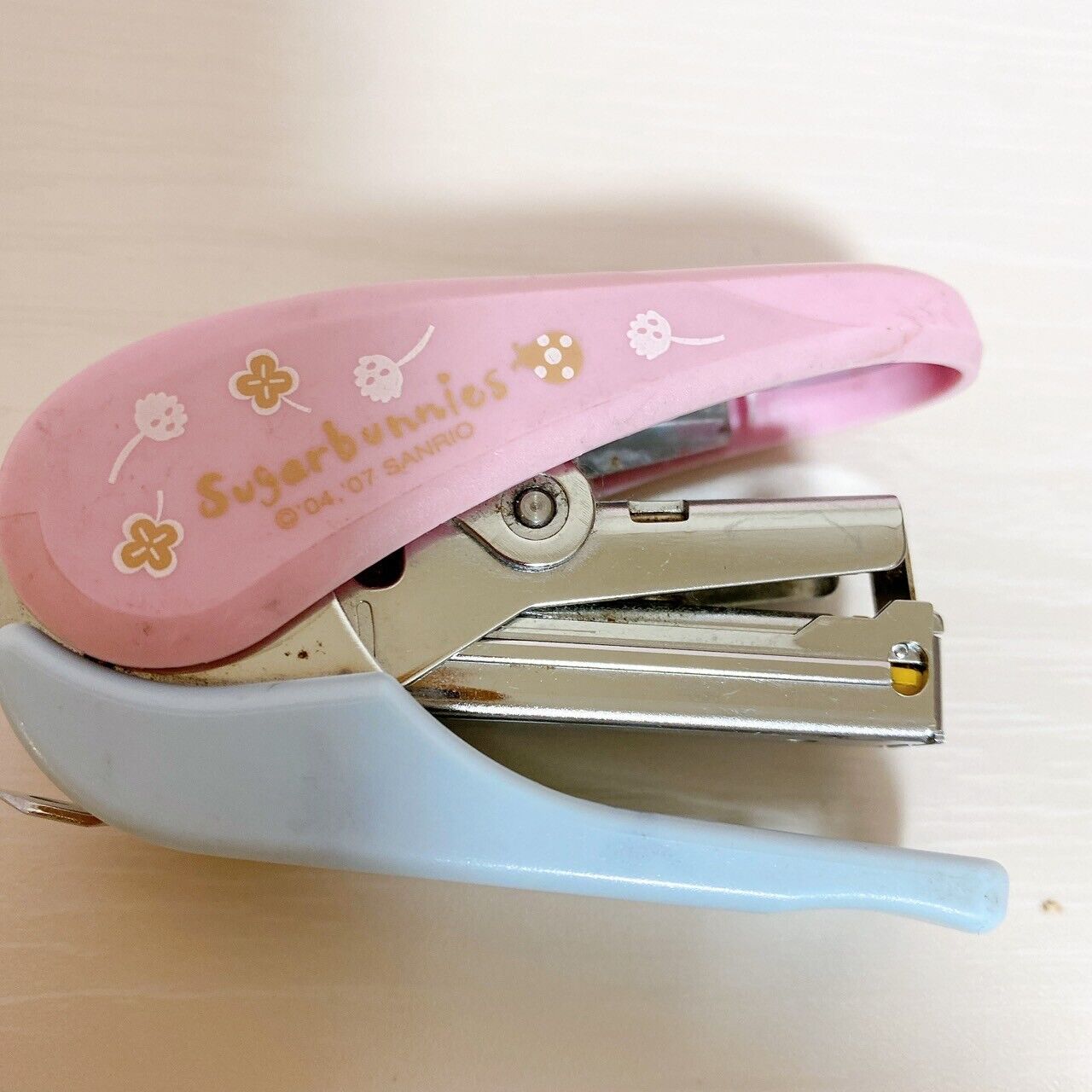 Sugar Bunnies Sanrio Scissors Stapler Stationery Pink Set Used Character Kawaii