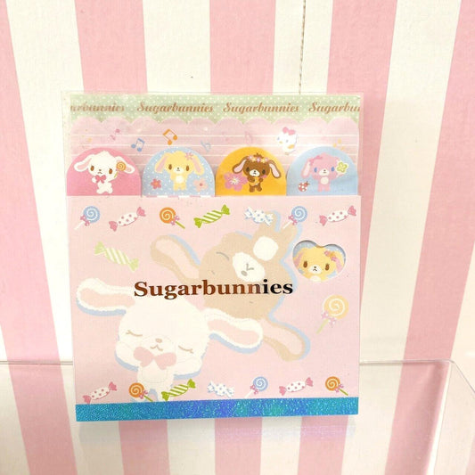 Sanrio Sugar Bunnies Memo Pad Notepad Shirousa Kurousa Rabbit Candy Flower Rare