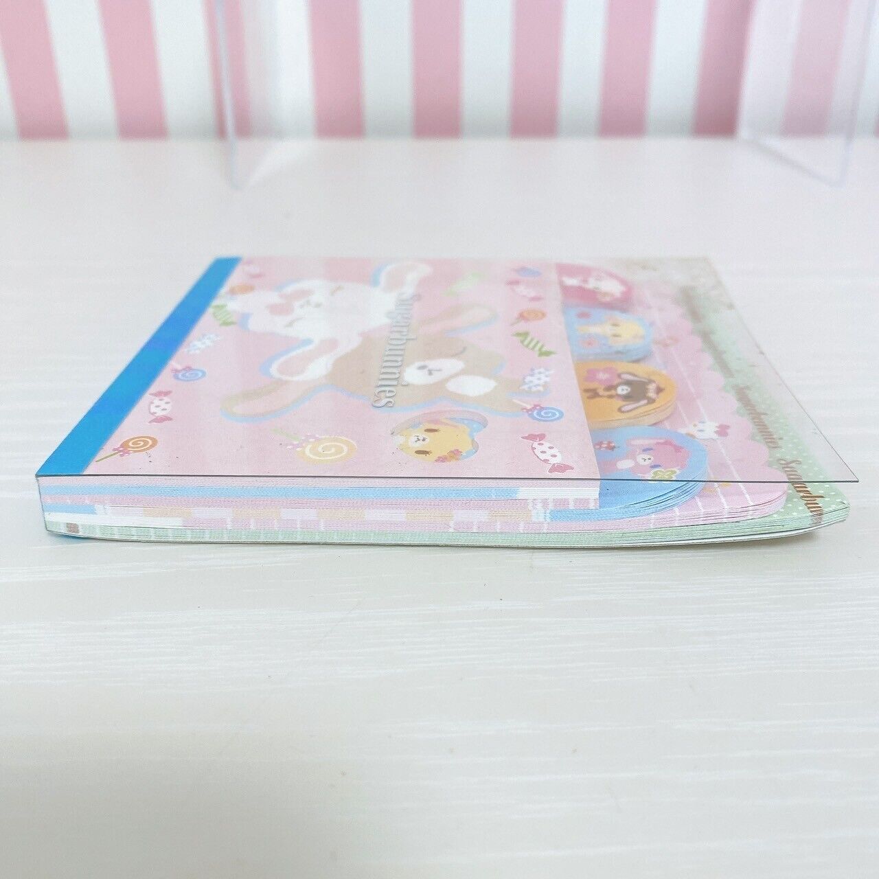 Sanrio Sugar Bunnies Memo Pad Notepad Shirousa Kurousa Rabbit Candy Flower Rare