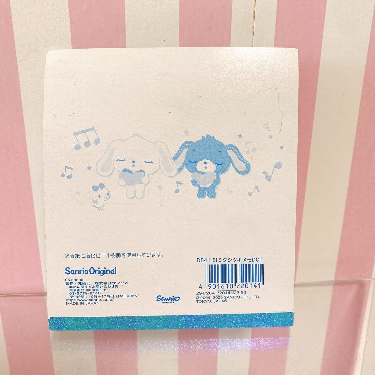 Sanrio Sugar Bunnies Memo Pad Notepad Shirousa Kurousa Rabbit Candy Flower Rare