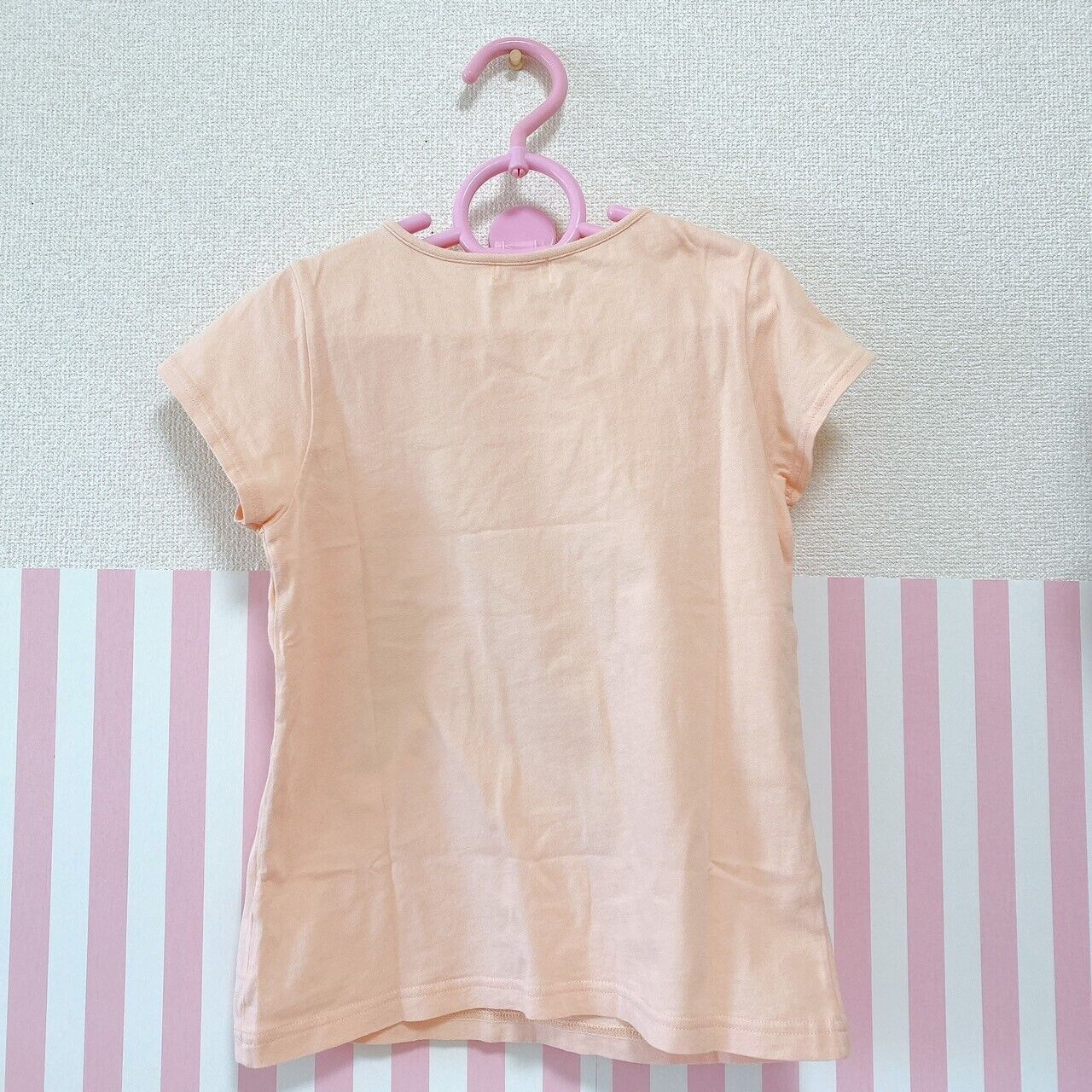 Mezzo Piano Kids T-shirt Tops Pale Orange 140 Size Strawberry Candy Cake Frill