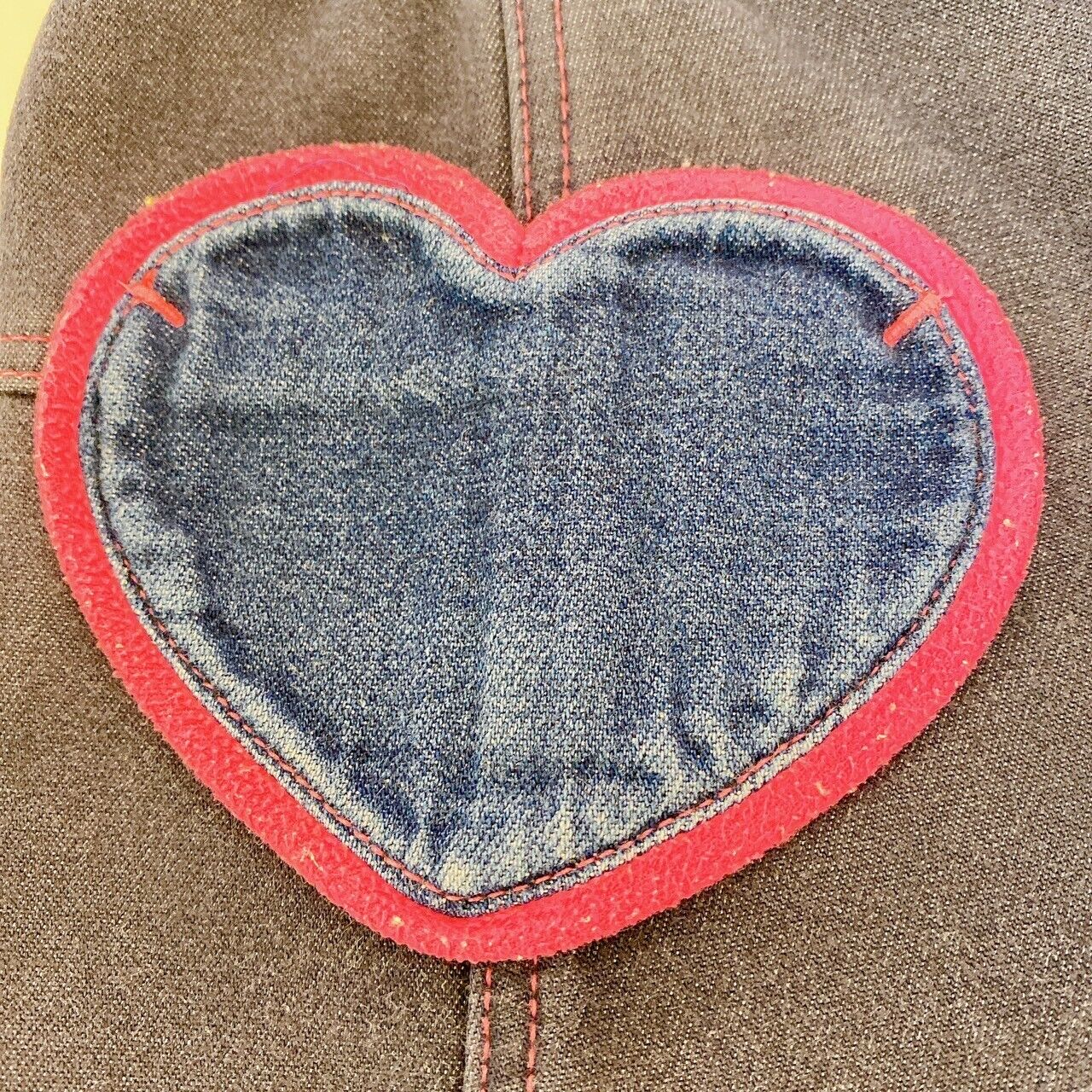 Mezzo Piano Denim Skirt 120 Size Heart Pocket Navy Pink Rabbit Girls Kawaii