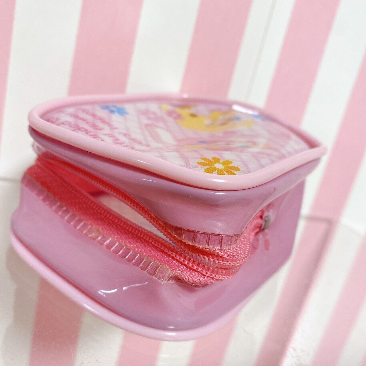 Sanrio Sugar Bunnies Mini Vinyl Bag Pouch Set 2 Shirousa Kurousa Hanausa Pink