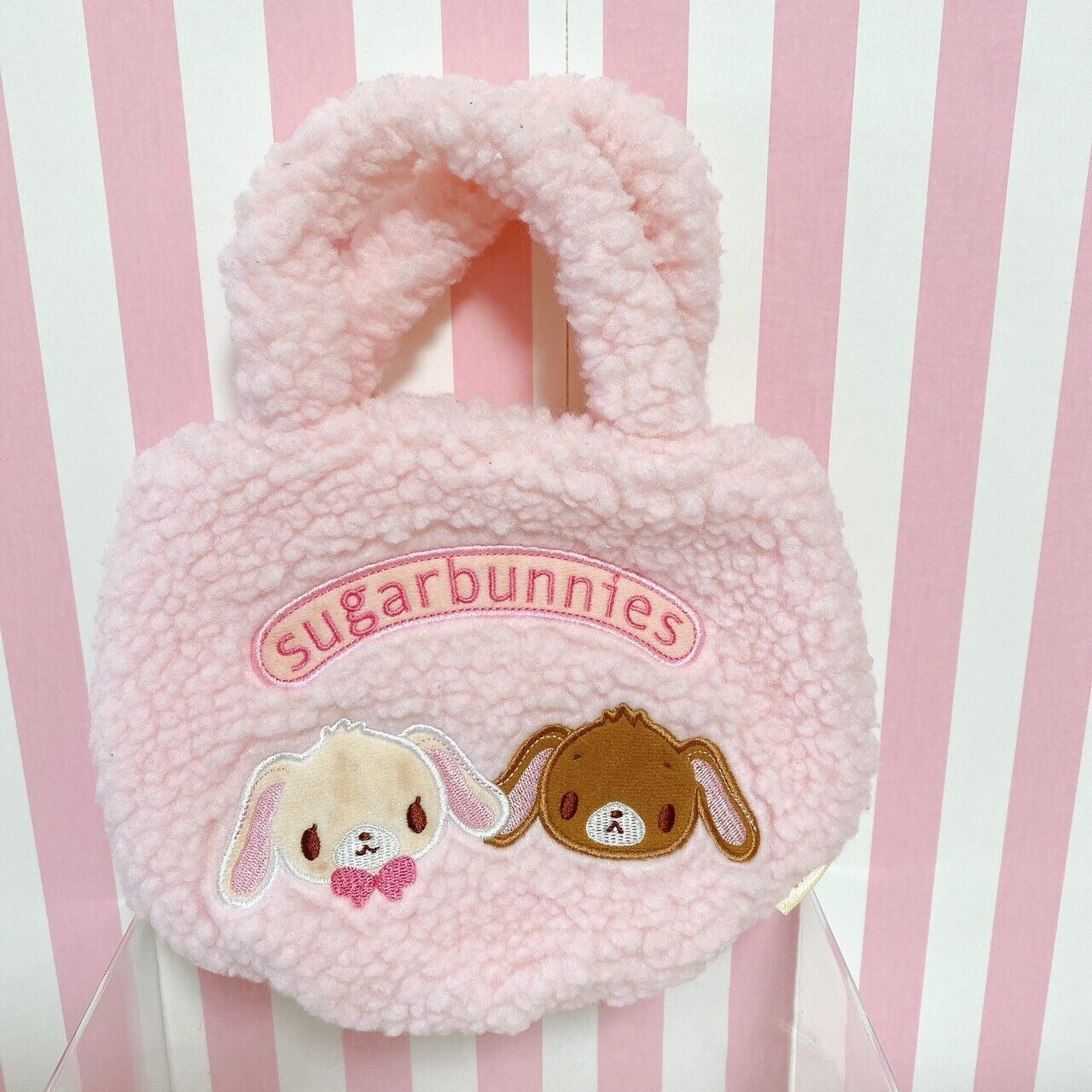 Sanrio Sugarbunnies Mini Tote Bag Pink Fluffy Bunnies Kids Character Kawaii Rare