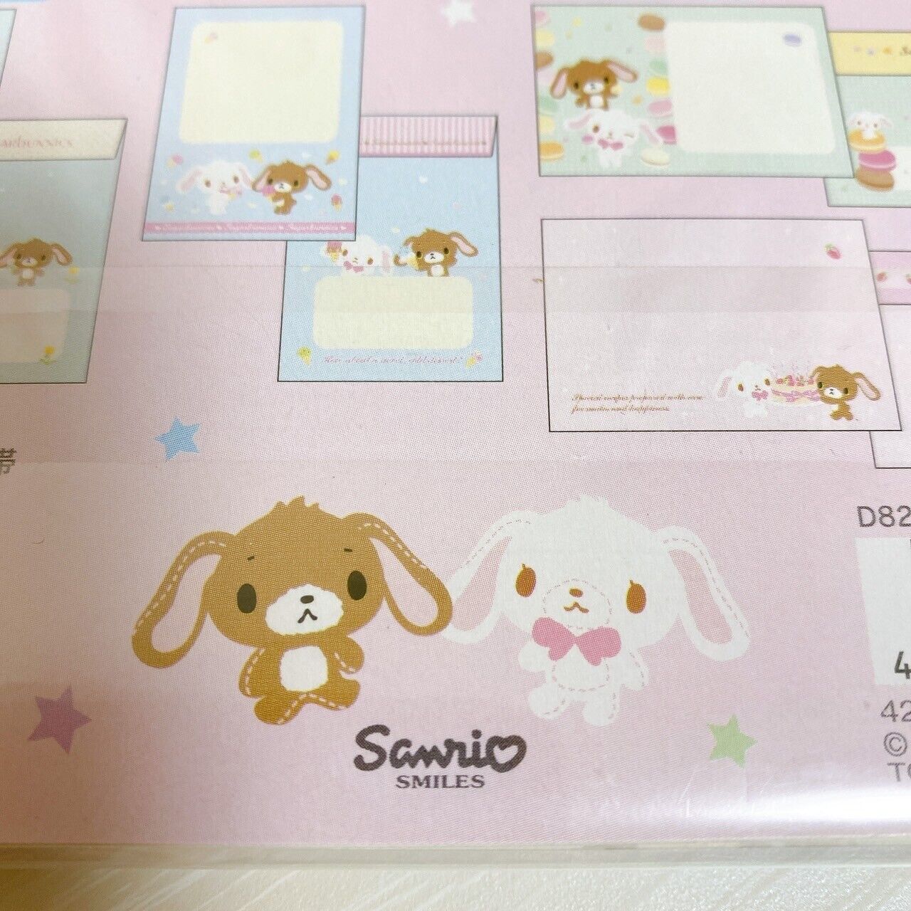 Sanrio Sugar Bunnies Letter Envelope Stickers Set Stationery Pink Large Capacity