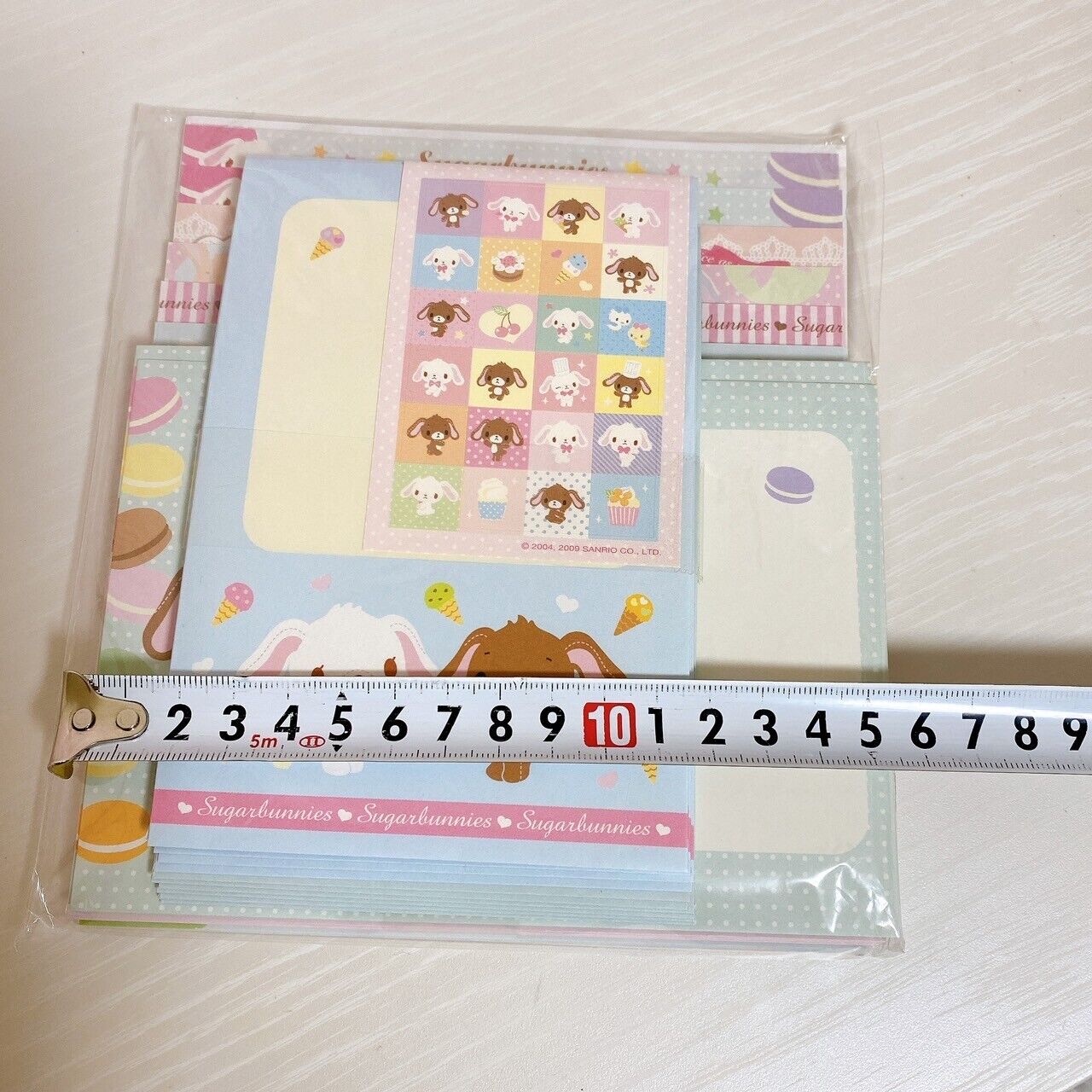 Sanrio Sugar Bunnies Letter Envelope Stickers Set Stationery Pink Large Capacity