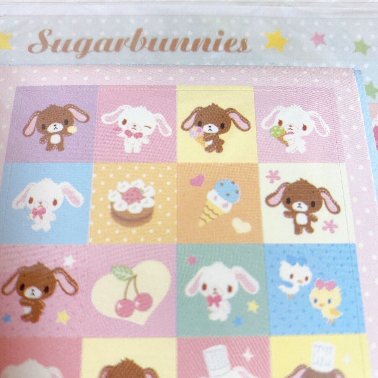 Sanrio Sugar Bunnies Letter Envelope Stickers Set Stationery Pink Large Capacity