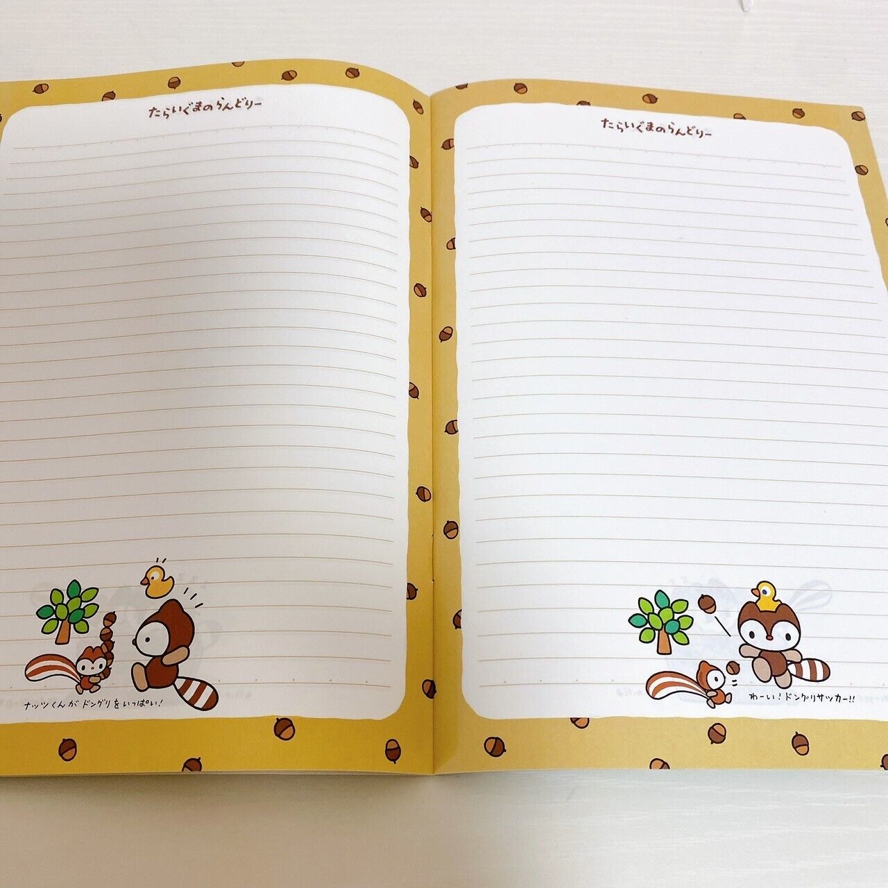 Sanrio Taraiguma no Laundry Memo Pad Notepad Stationery 2 Set Kawaii Character