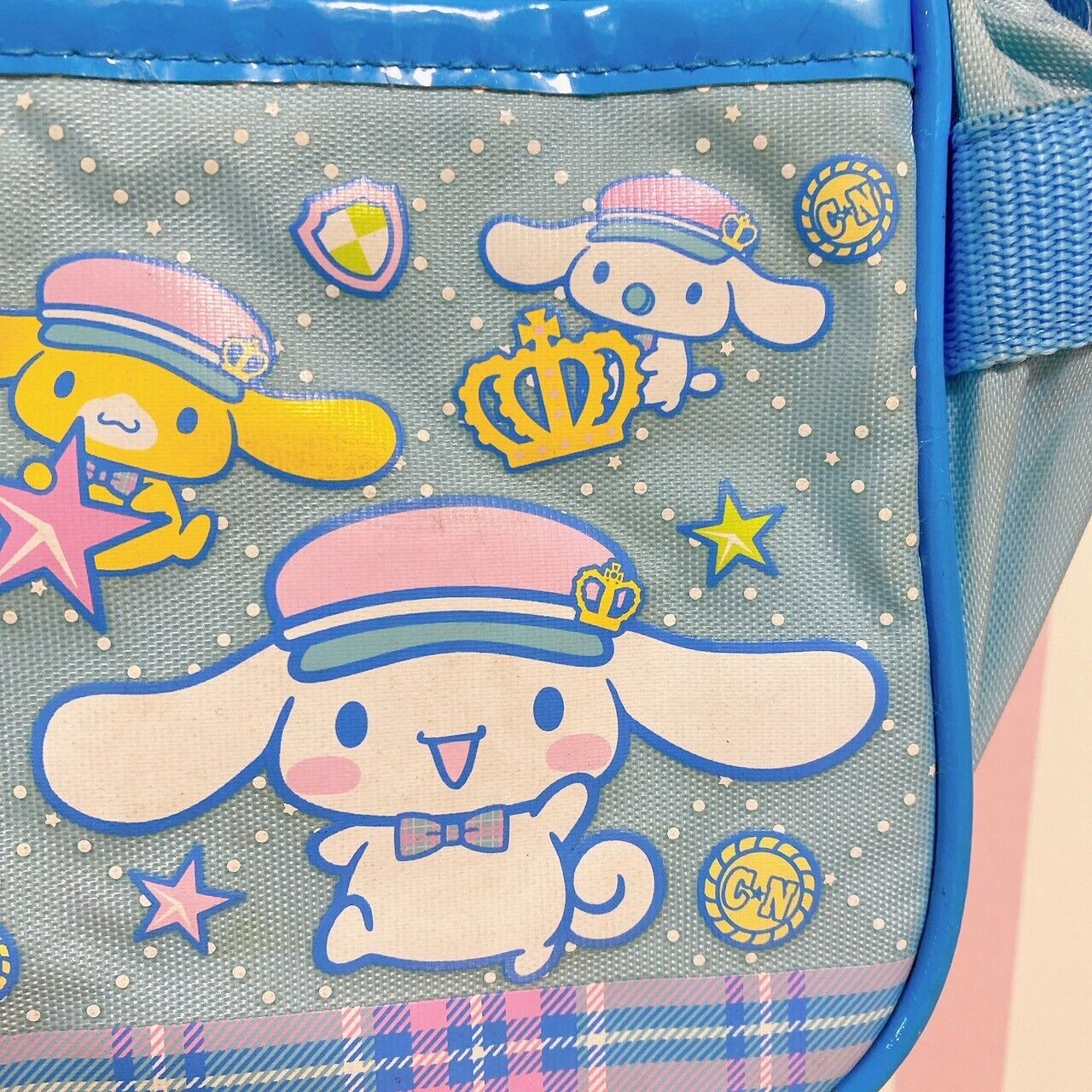 Sanrio Cinnamoroll Cinnamon Shoulder Bag Light Blue Star Crown Kawaii Rare