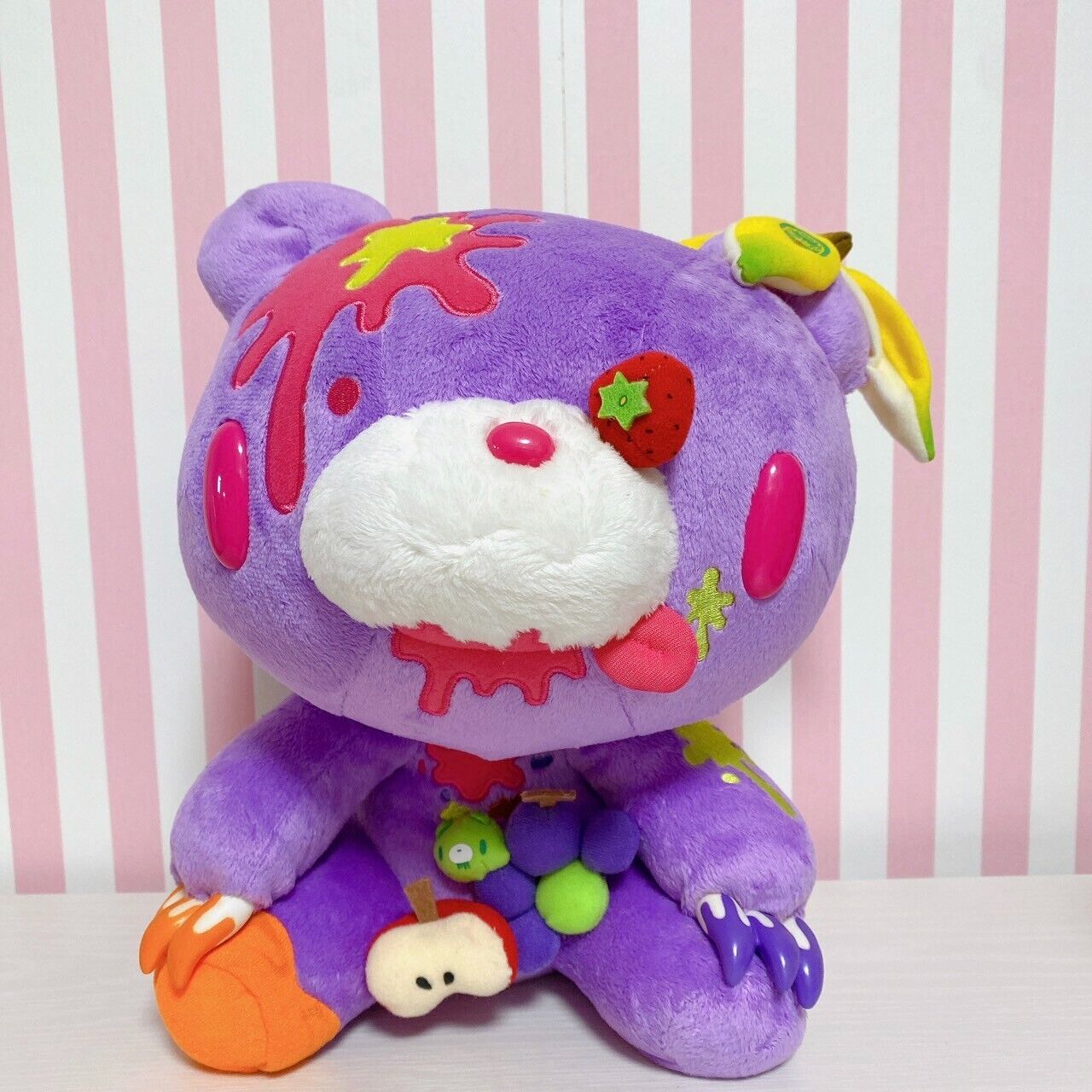 Gloomy Bear Bloody Juicy & Messy Paradise Purple Plush Soft Stuffed Toy TAiTo