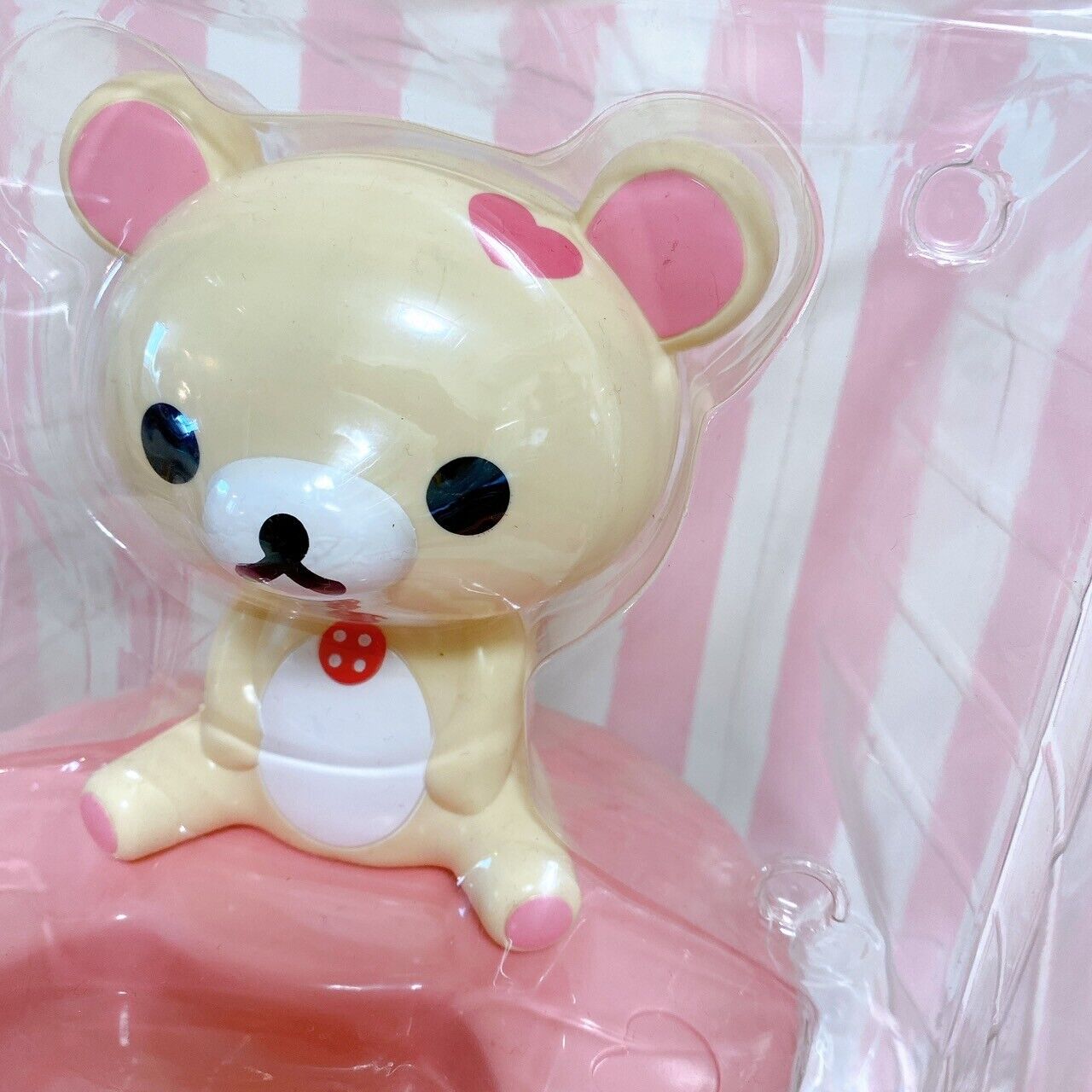 Rilakkuma Korilakkuma SanX Figure Tray White Bear Heart Character Kawaii Rare