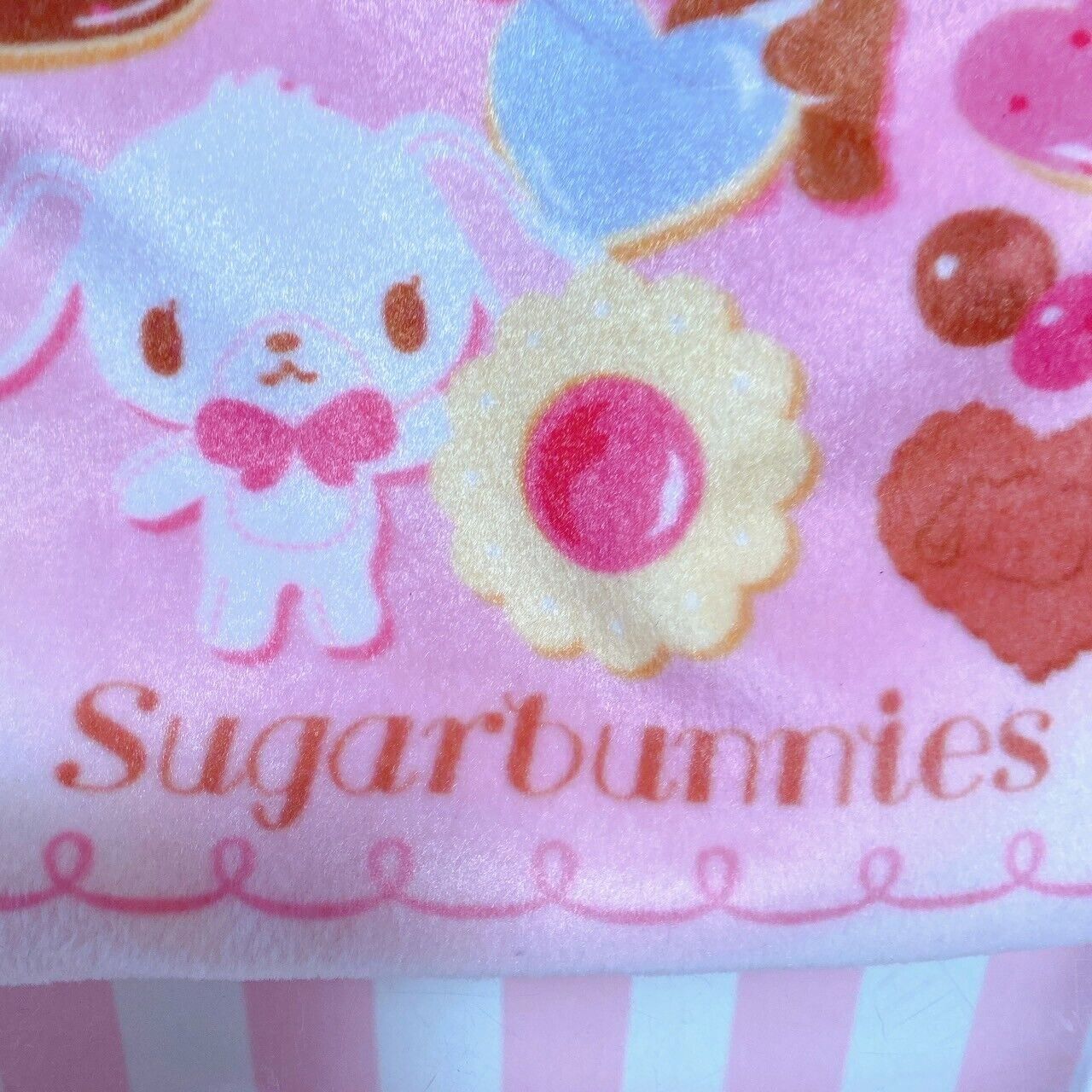 Sanrio Sugar Bunnies Mini Tote Bag Purse Cookies Pink Fluffy Character Kawaii