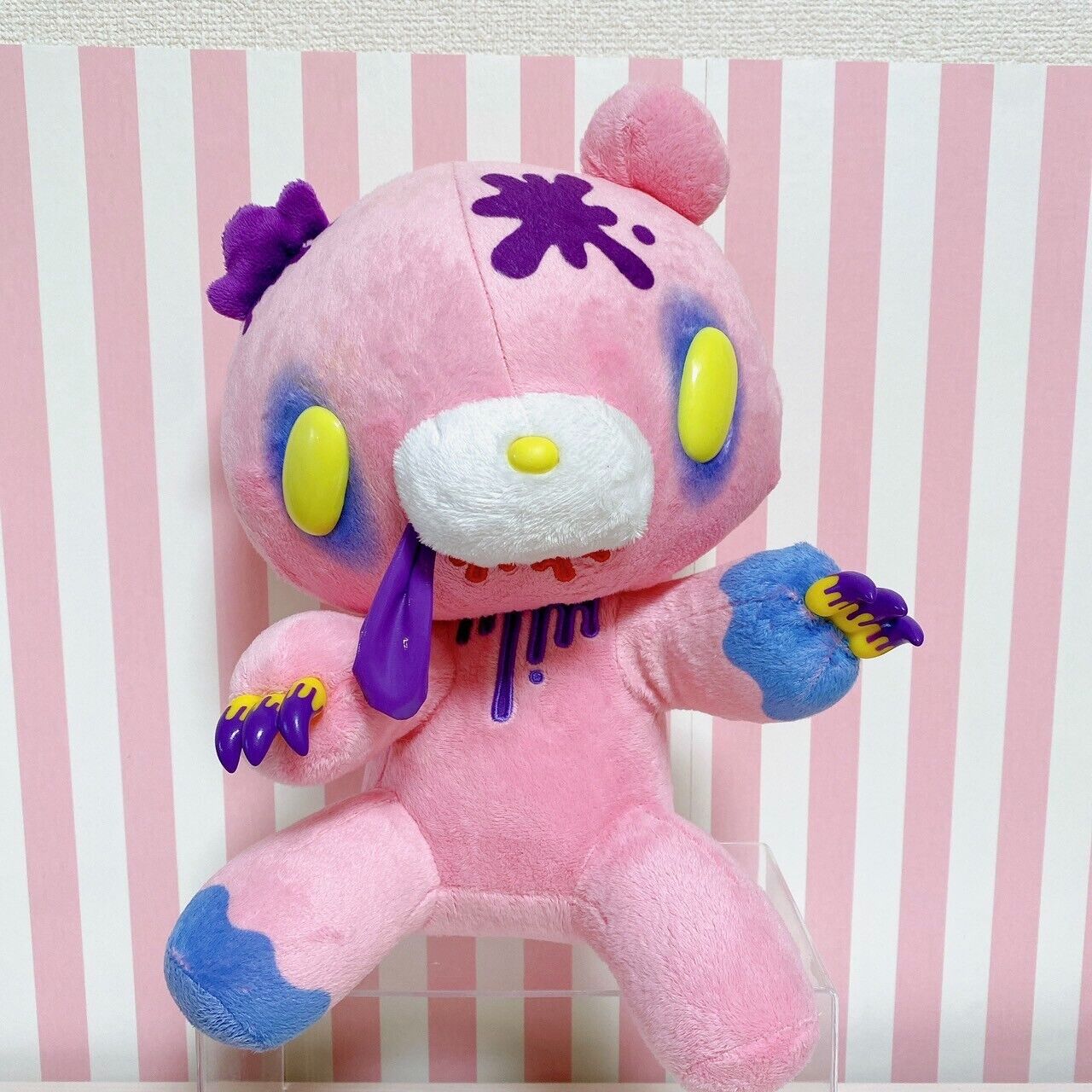 Gloomy Of The Dead Bear Bloody Pink Plush Soft Stuffed Toy Zombie Fluffy Rare