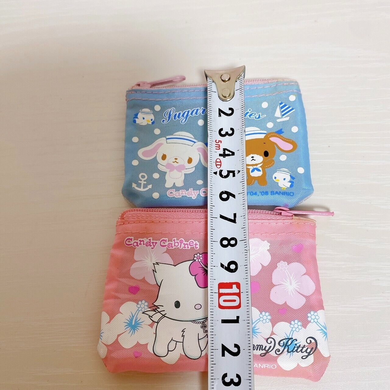 Sanrio Sugar Bunnies Charmy Kitty Bag Pouch Case 2 Set Pink Light Blue Kawaii