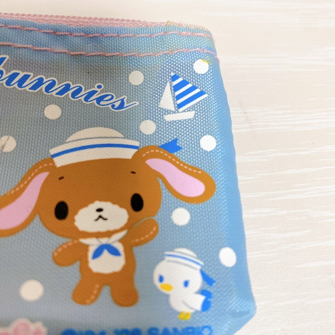 Sanrio Sugar Bunnies Charmy Kitty Bag Pouch Case 2 Set Pink Light Blue Kawaii