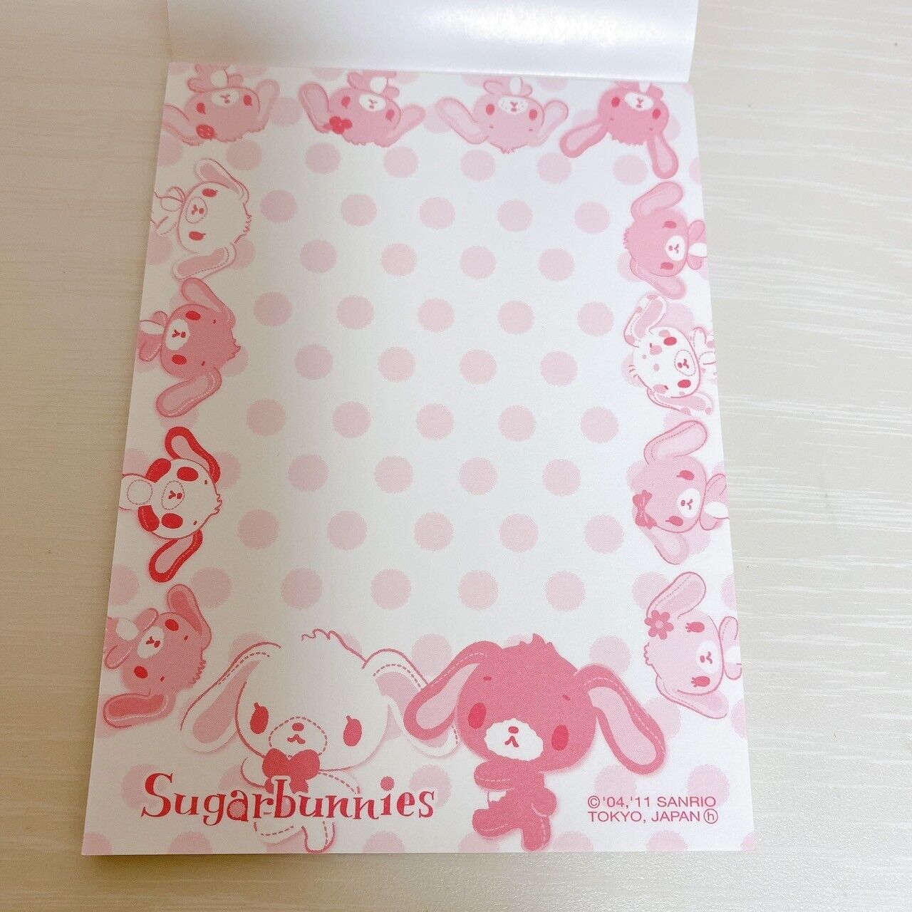 Sanrio Hello Kitty Sugar Bunnies Memo Pad Notepad 10 Set Stationery Kawaii Rare