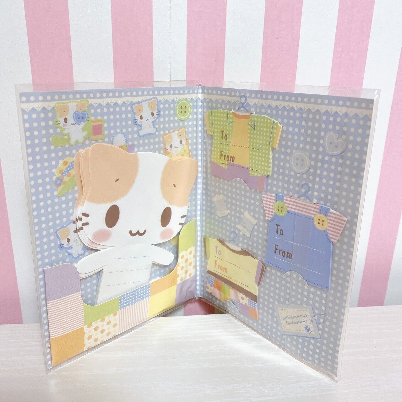 Sanrio Masyumaro Letter Writing Sticky Note Set Cat Message Character Kawaii