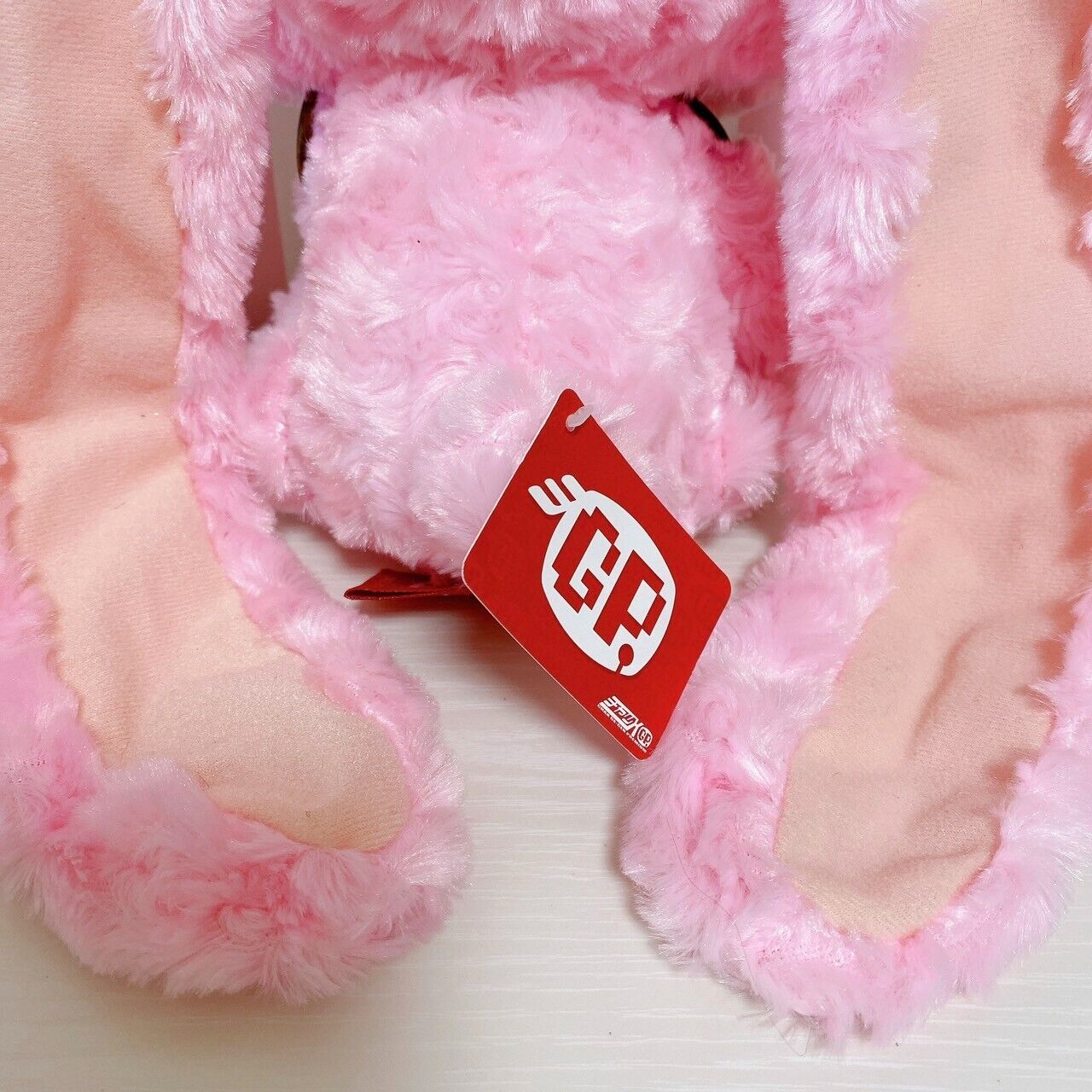 Hanyou Usagi Teddy CGP262 Set 2 Plush Soft Stuffed Toy Pink White Rabbit Ribbon