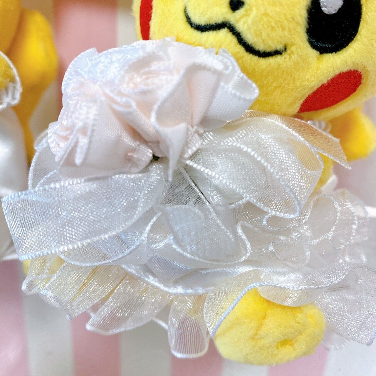 Pokemon Pikachu Precious Wedding Key Chain Plush Soft Stuffed Toy Yellow Rare