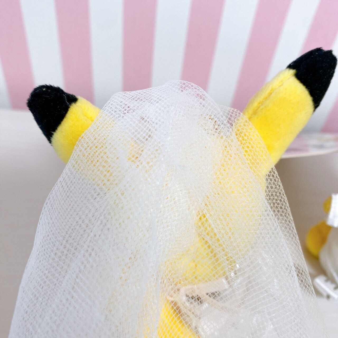 Pokemon Pikachu Precious Wedding Key Chain Plush Soft Stuffed Toy Yellow Rare