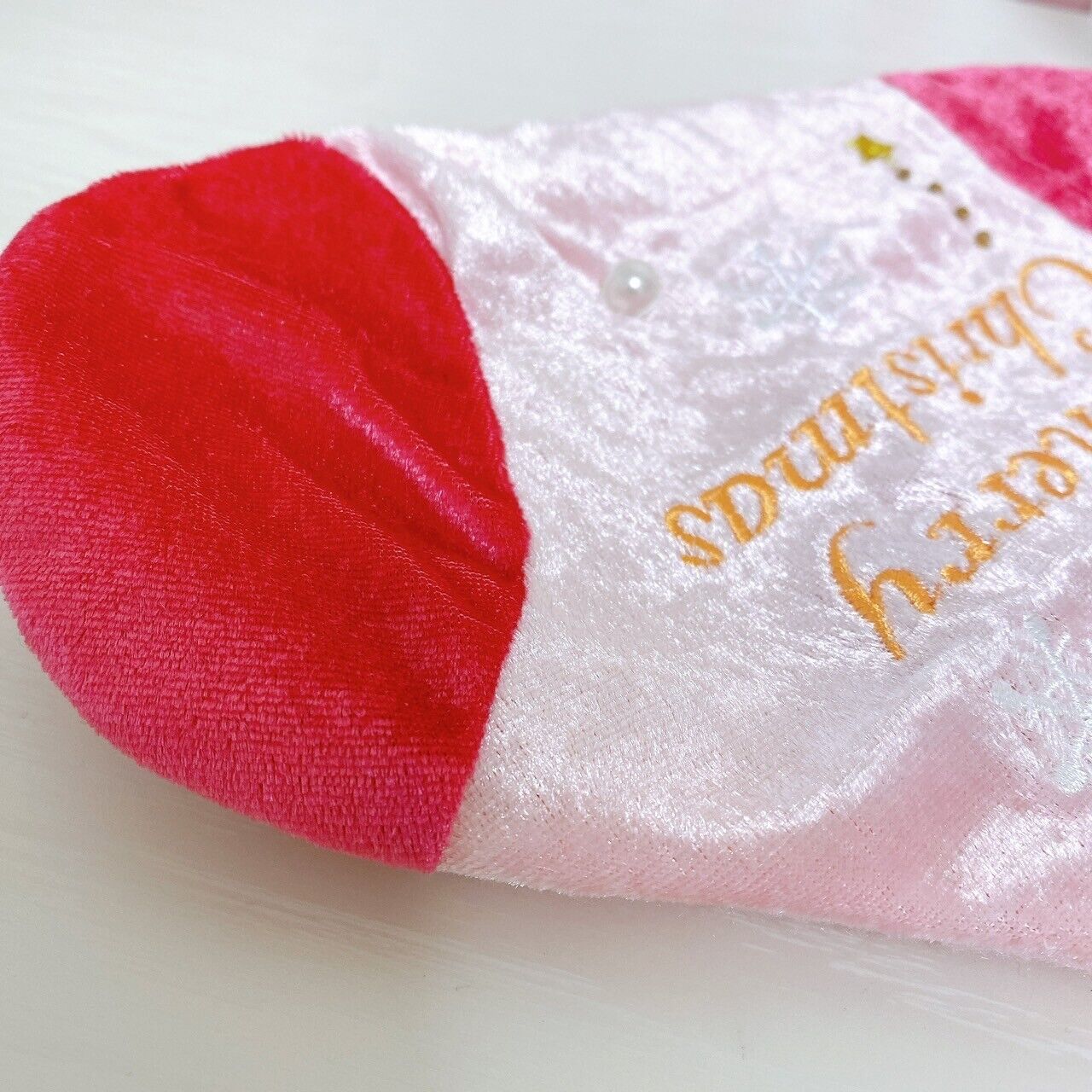 Sanrio Sugarbunnies Christmas Stocking Boots Pink Lame Bunnies Shirousa Kurousa